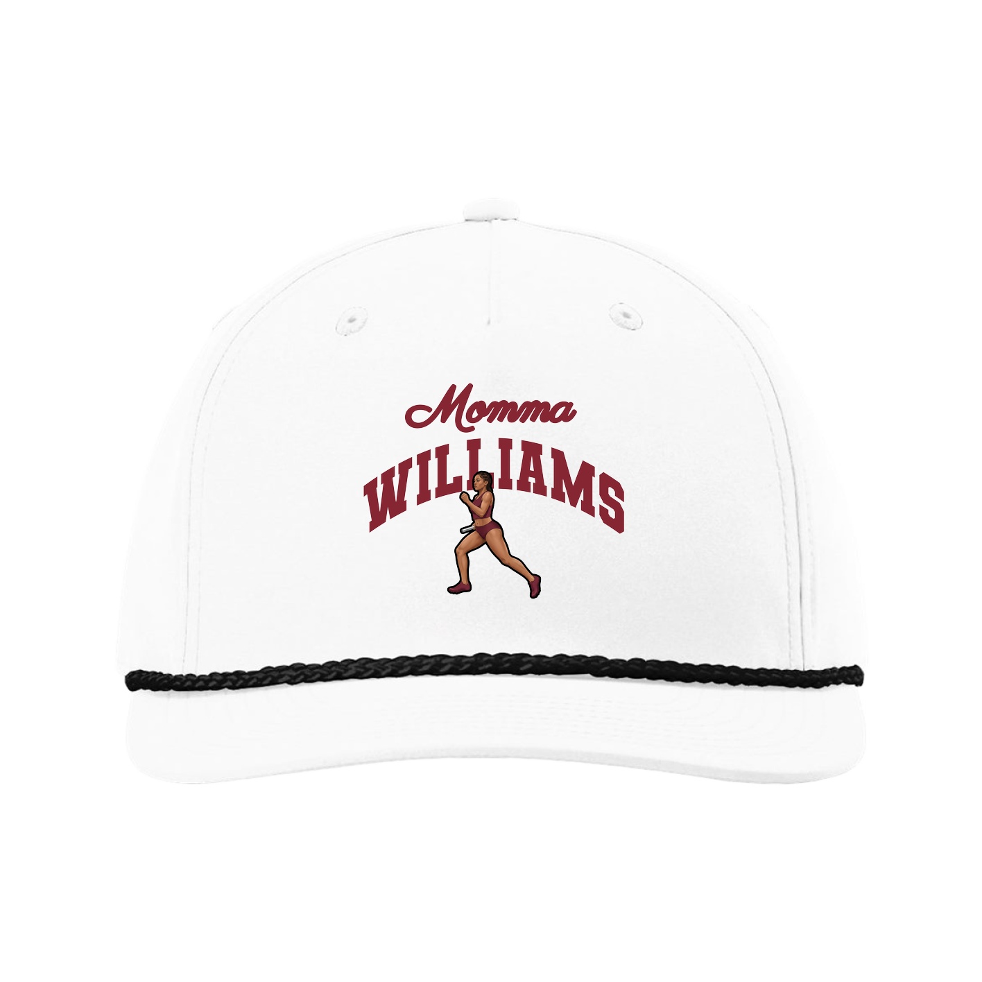 Five-Panel Classic Rope Cap — Mothers Day Arch in White