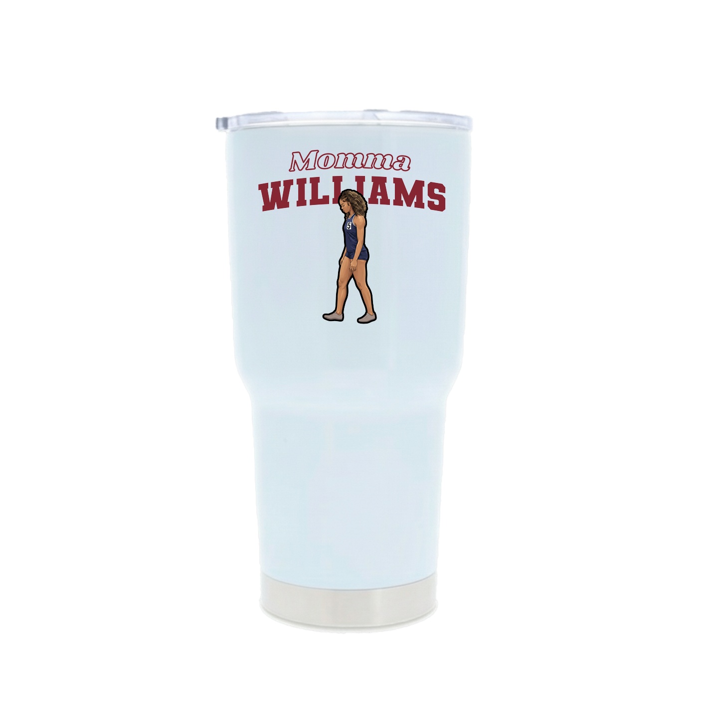30oz Stainless Steel Tumbler — Mothers Day Block in White
