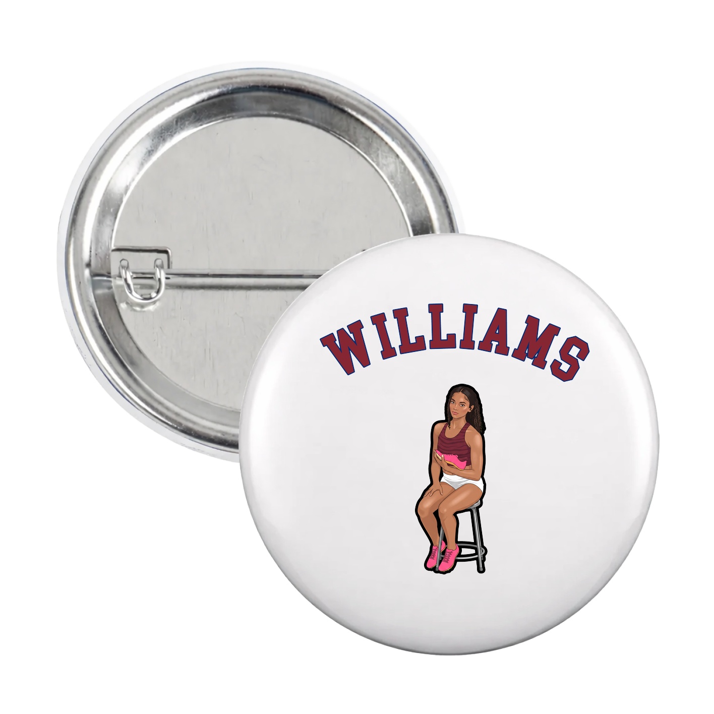 Game Day Button — Shirsey Arch in White
