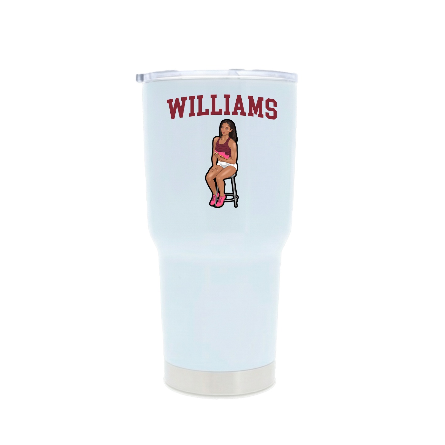 30oz Stainless Steel Tumbler — Shirsey in White