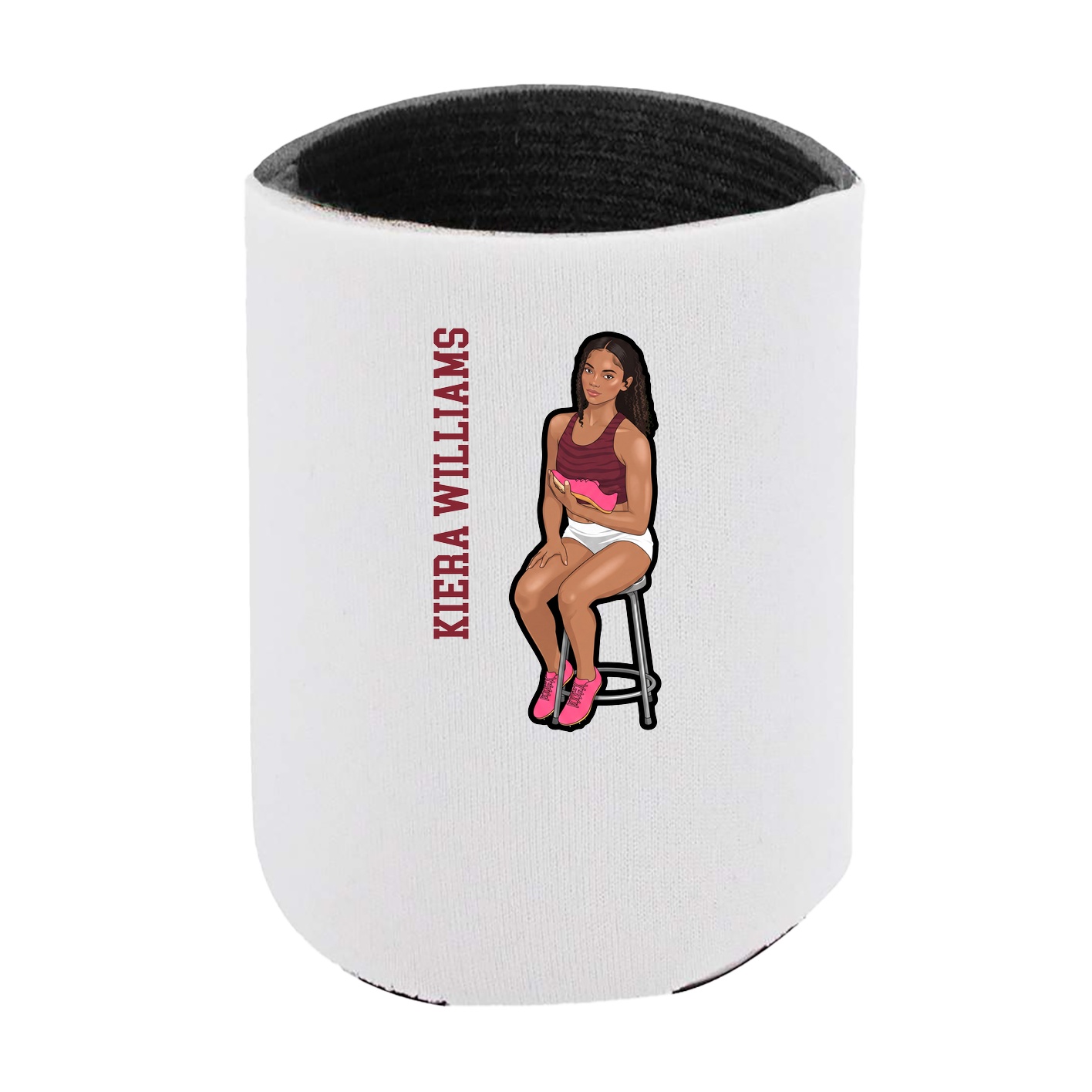 Can Holder — Name Vertical in White
