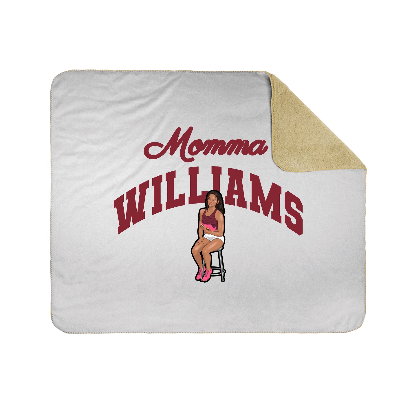 Throw Blanket — Mothers Day Arch in White