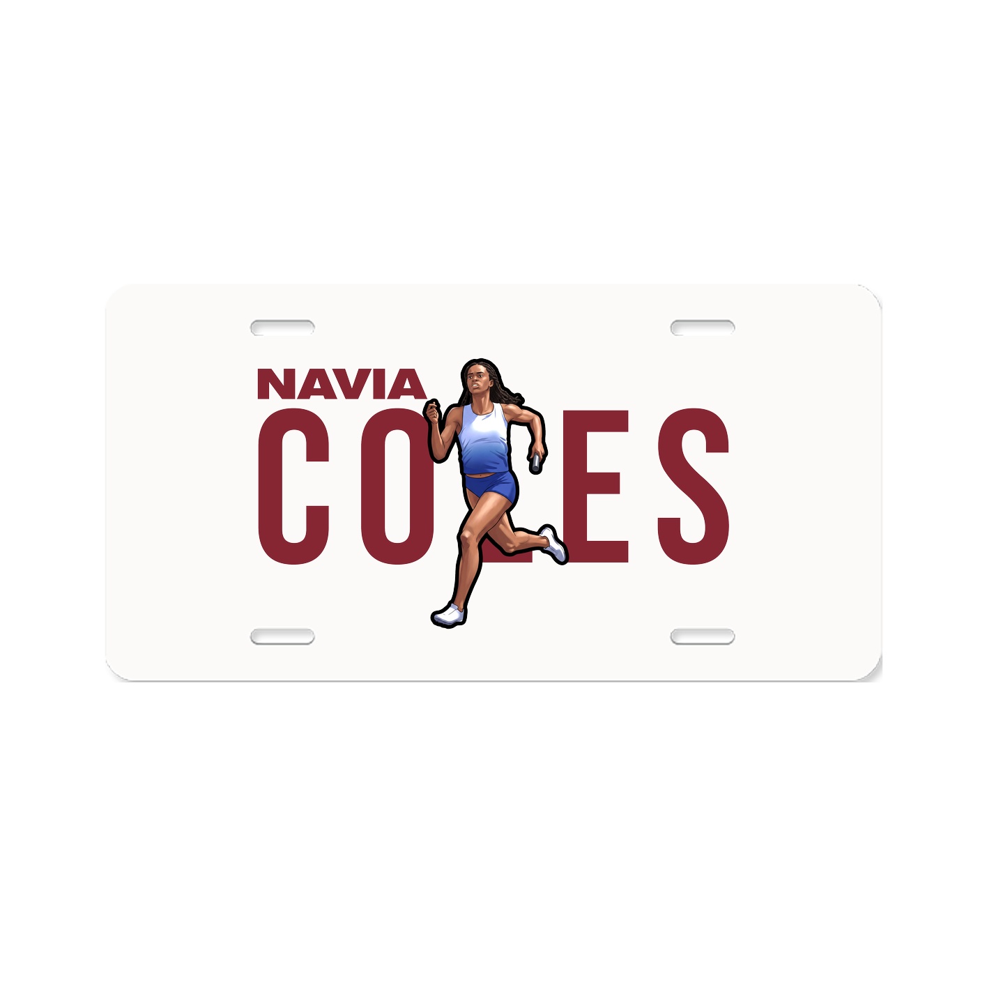 License Plate — Player Name in Classic