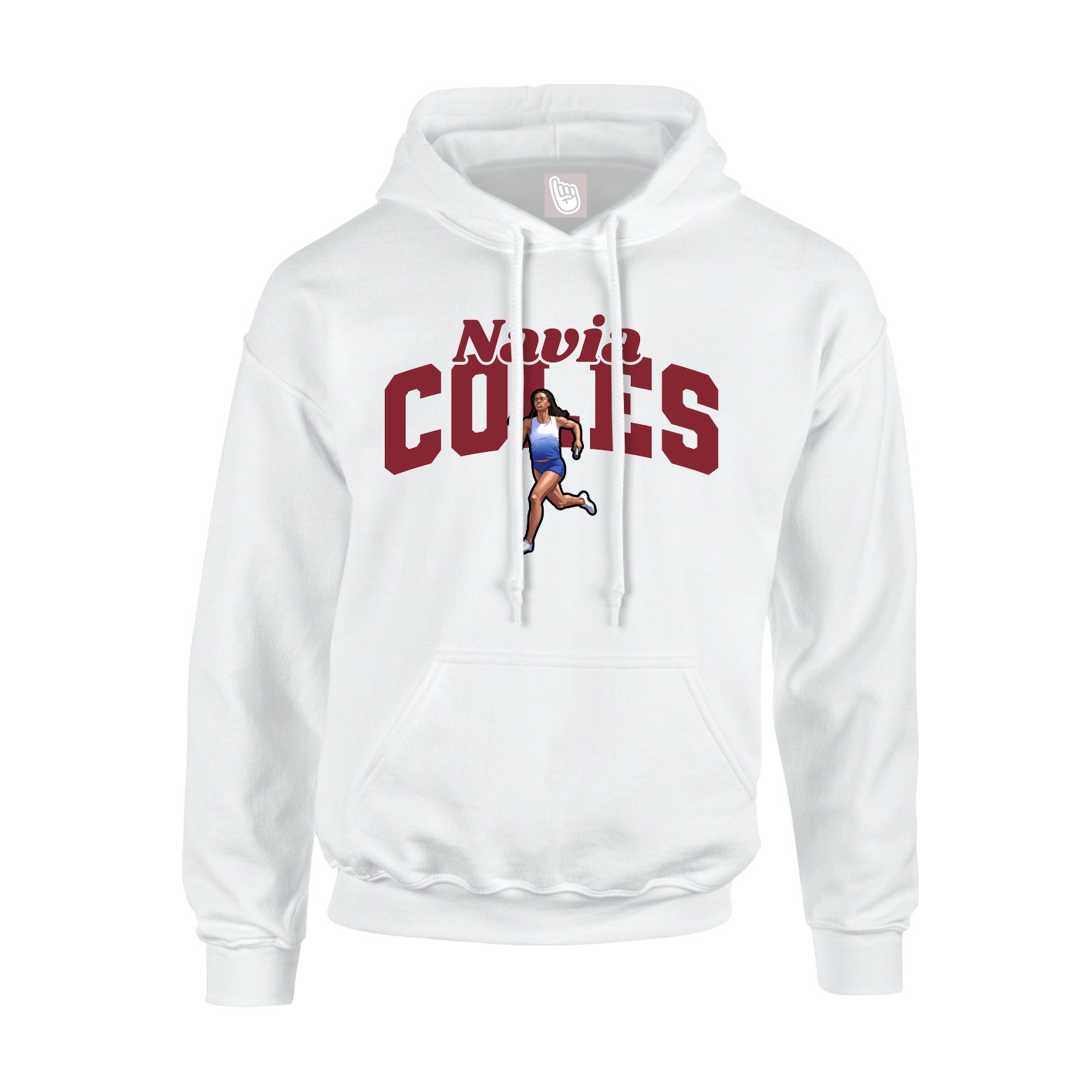 Hoodie — Signature Arch in White