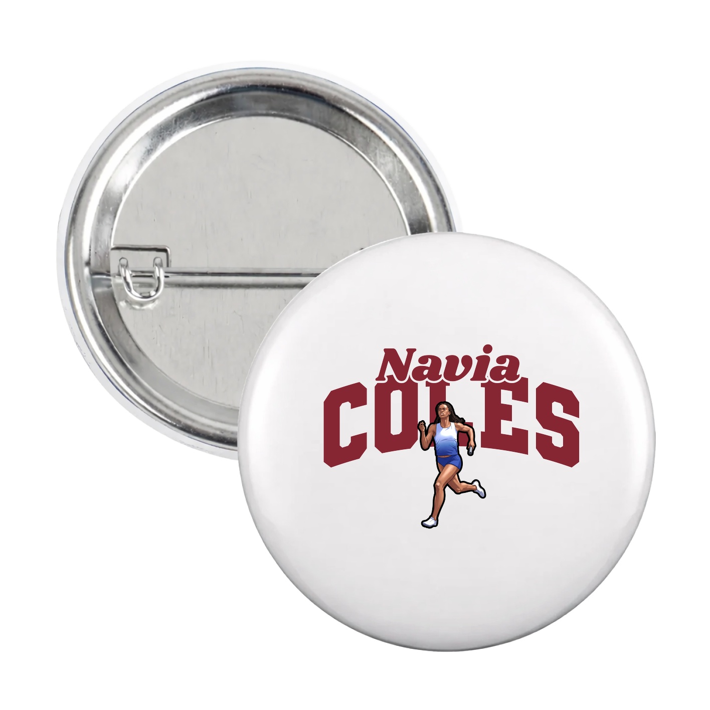 Game Day Button — Signature Arch in White