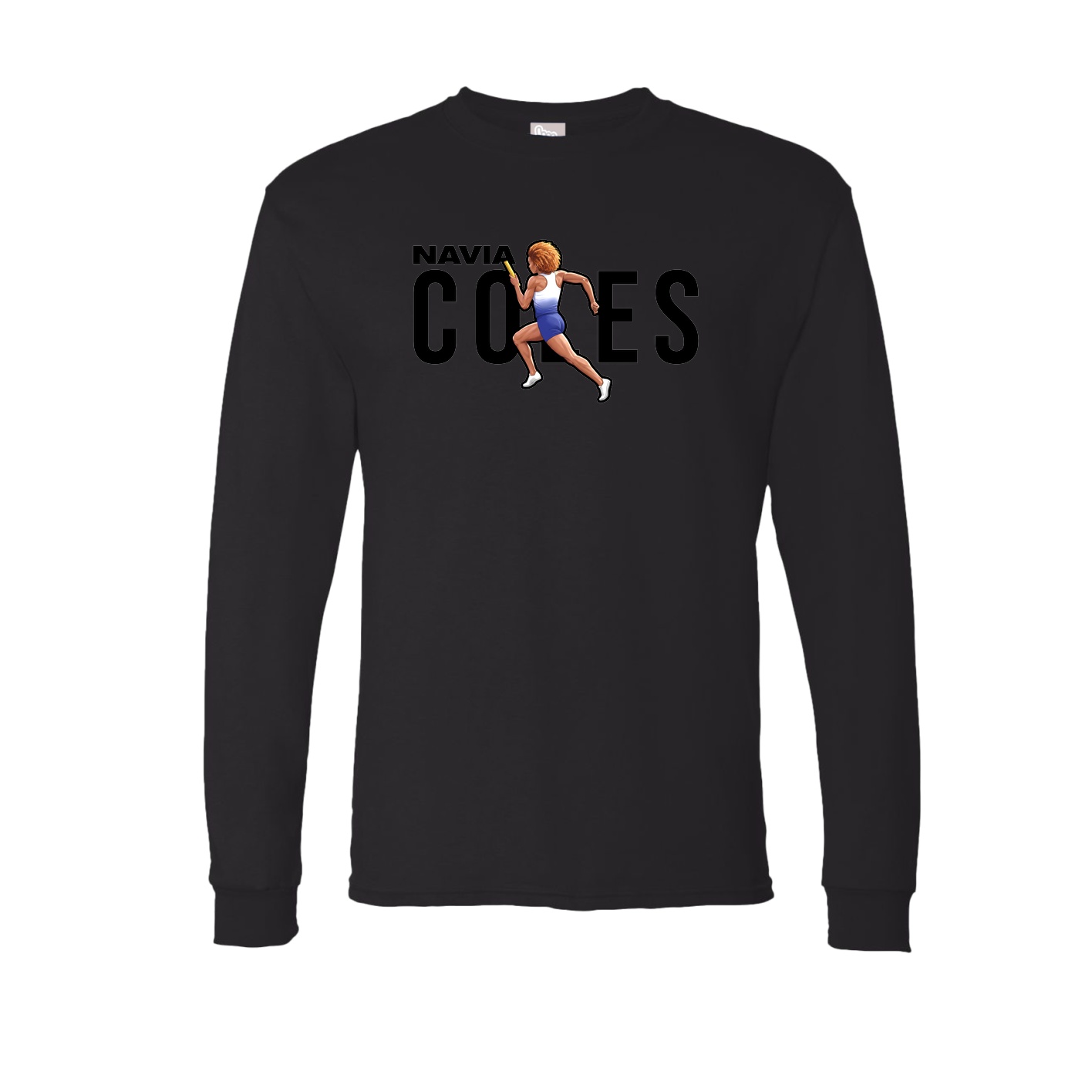 Long Sleeve Tee — Player Name in Black