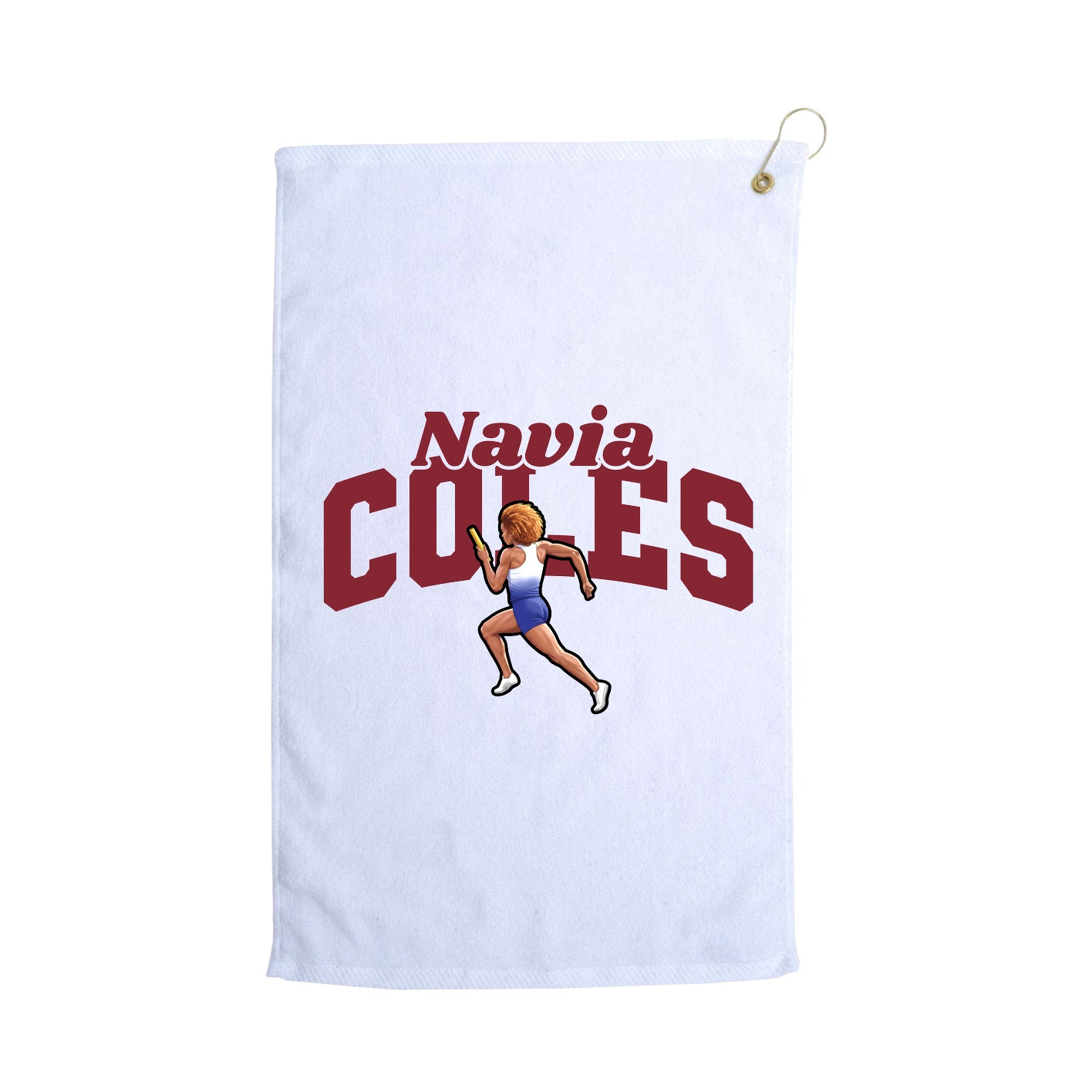 Golf Towel — Signature Arch in White