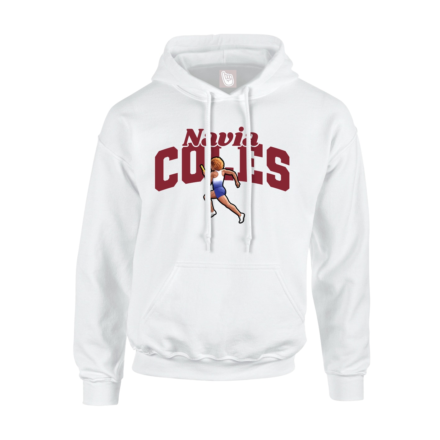 Hoodie — Signature Arch in White
