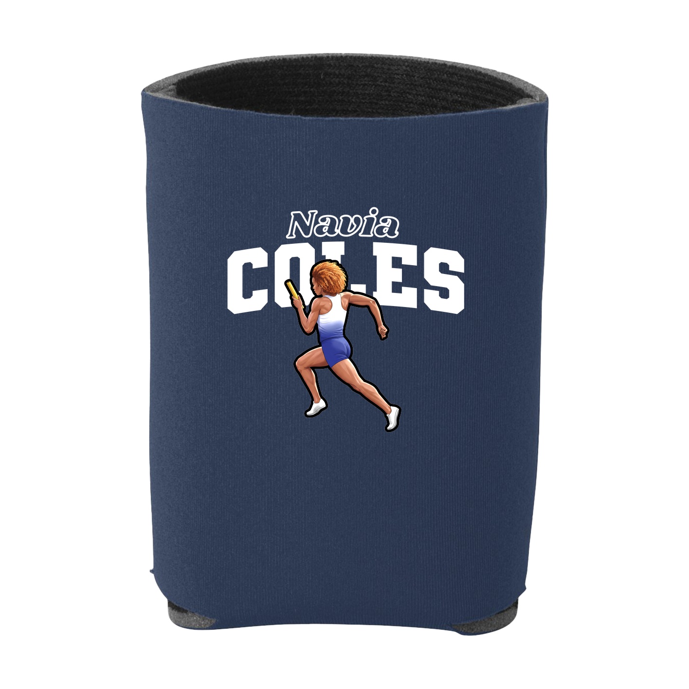 Can Holder — Name Arch in Navy