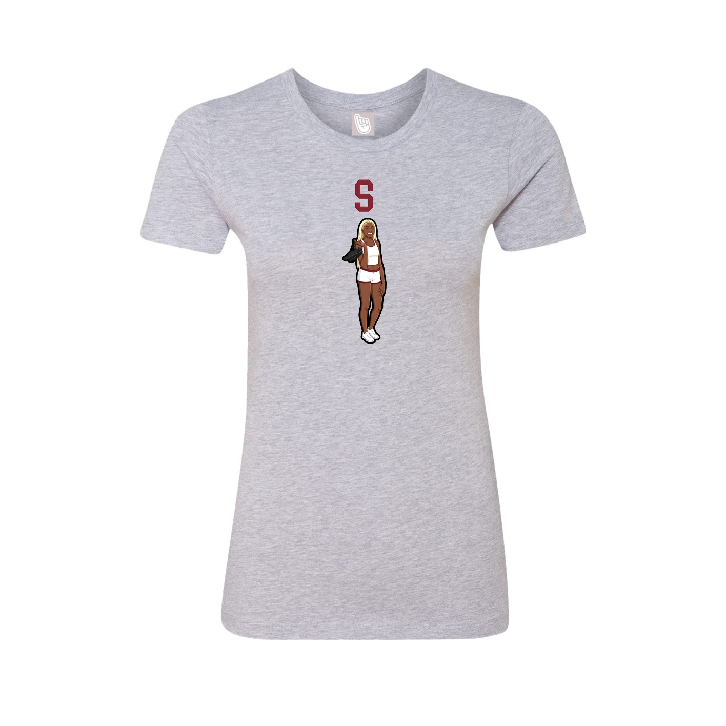 Fitted Women's Tee — Shirsey in Grey