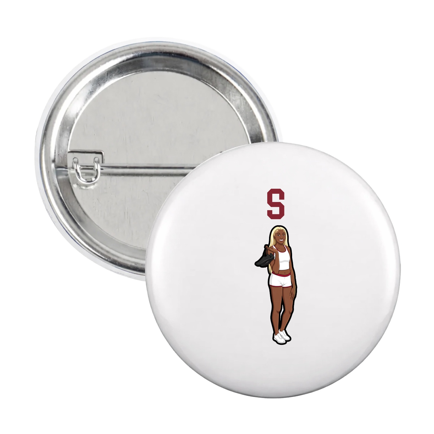 Game Day Button — Shirsey in White