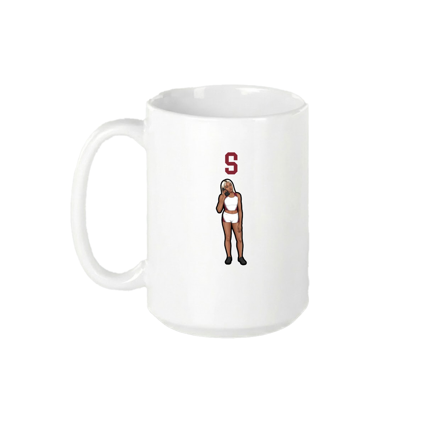 15oz Coffee Mug — Shirsey in White
