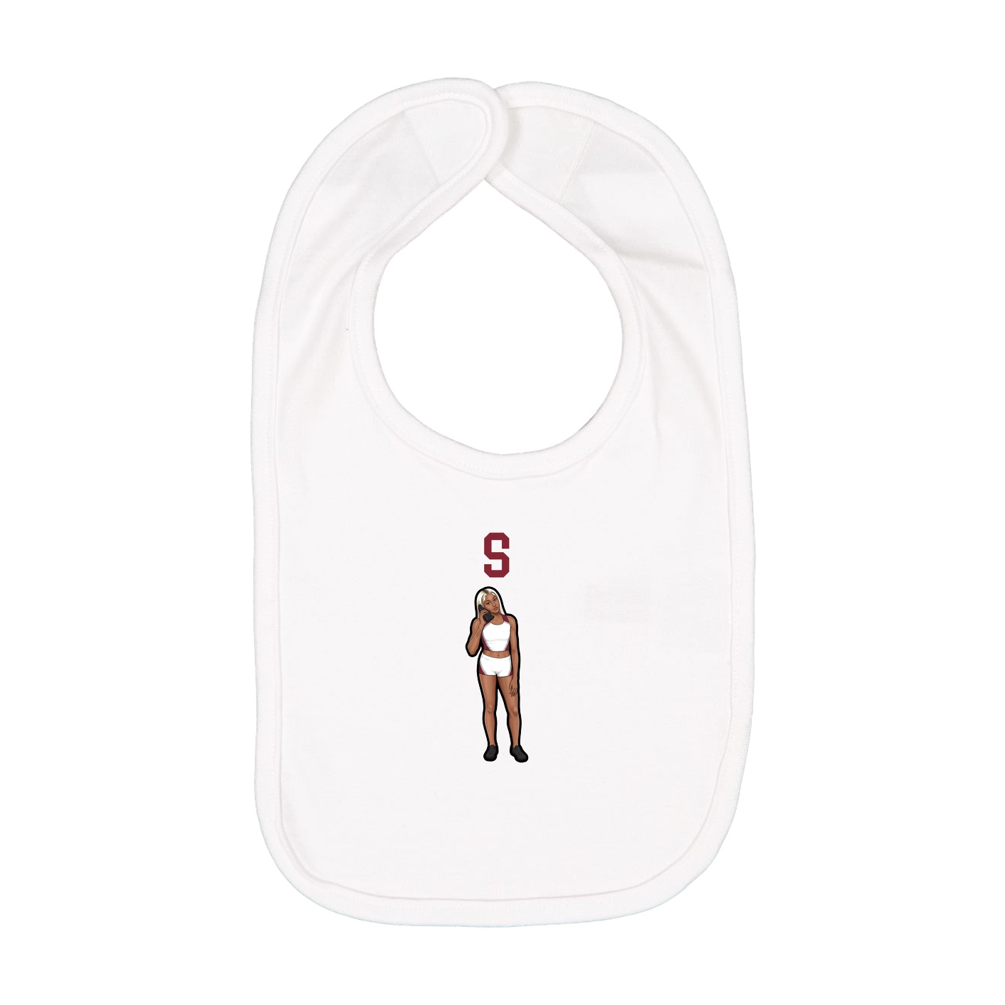 Infant Bib — Shirsey in White