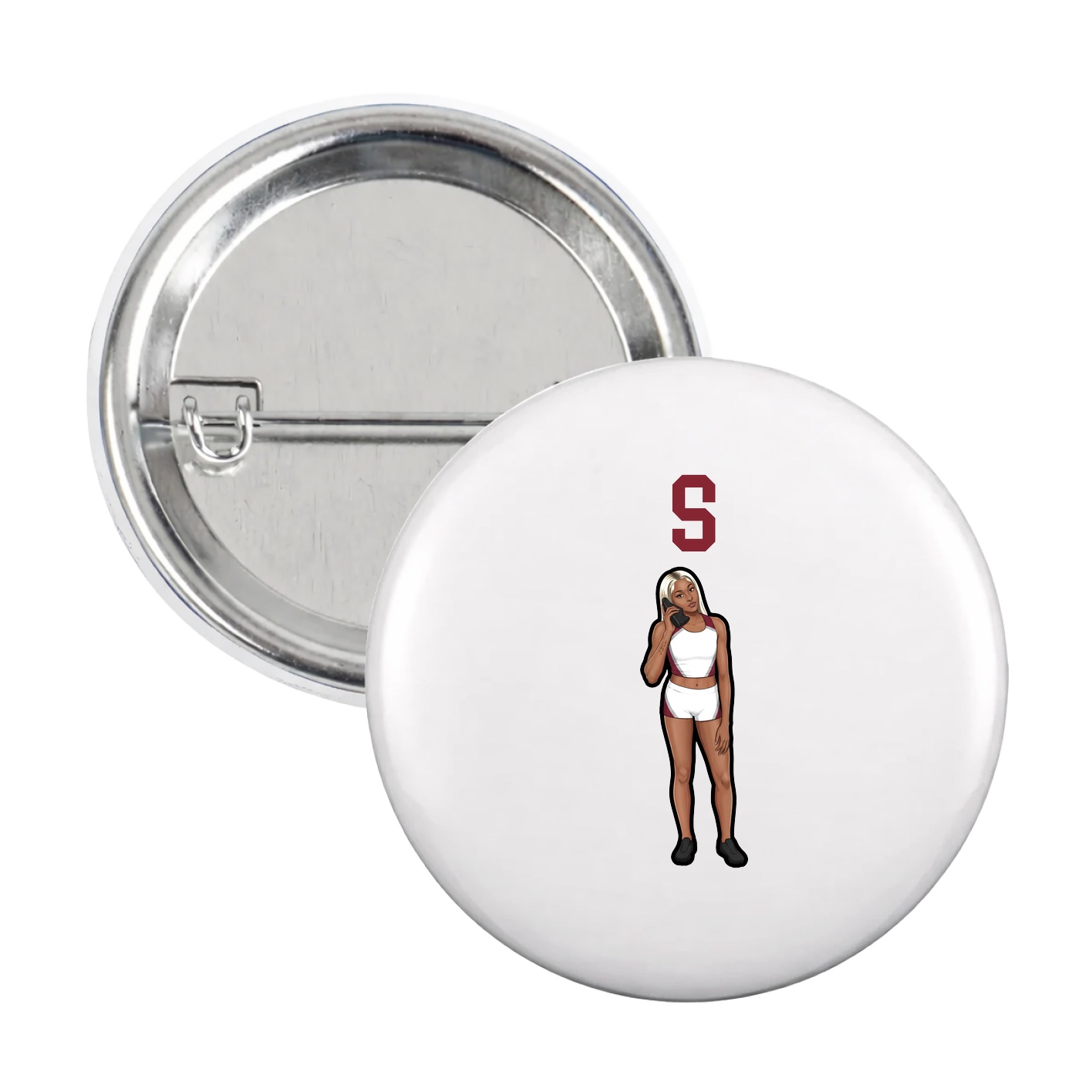 Game Day Button — Shirsey in White