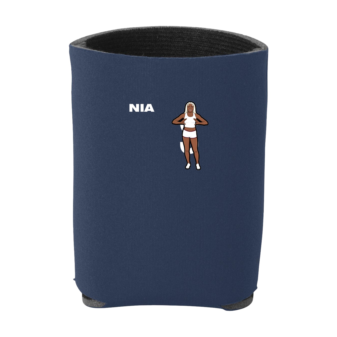Can Holder — Player Name in Navy