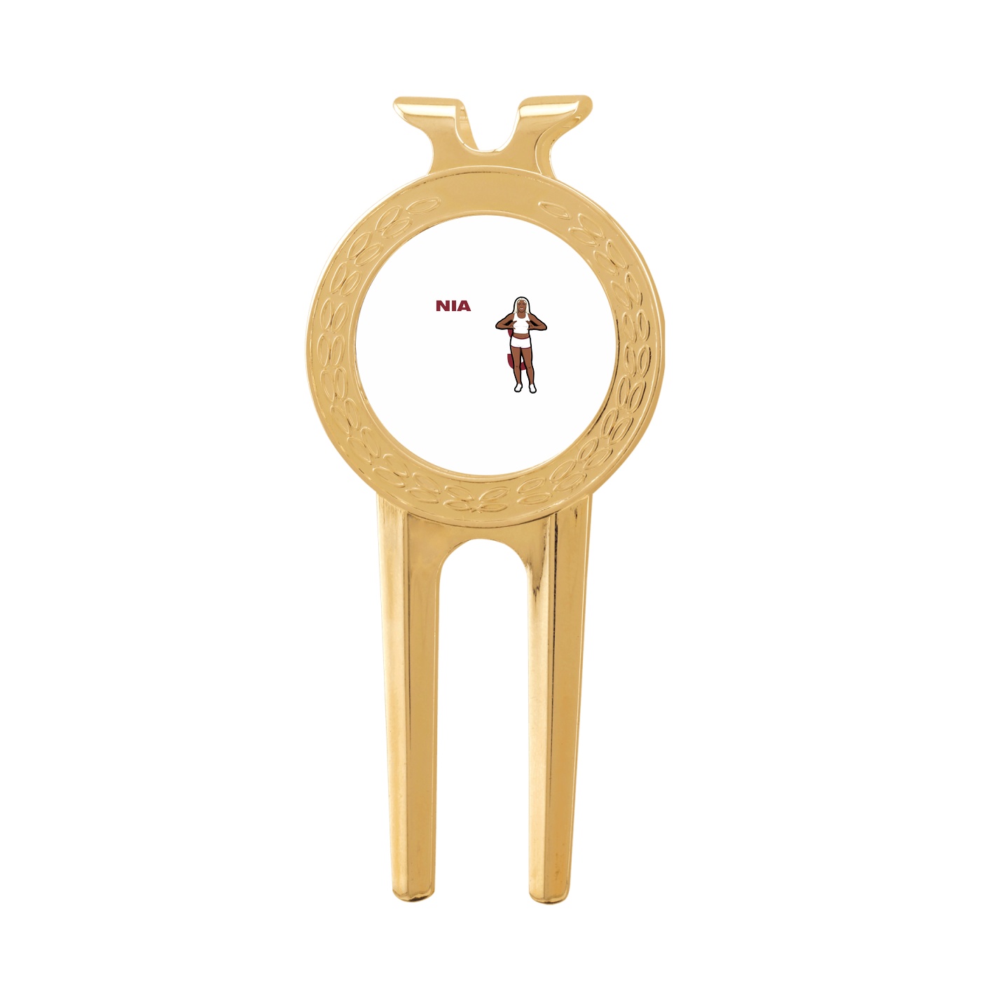 Divot Tool with Ball Marker — Player Name in Classic