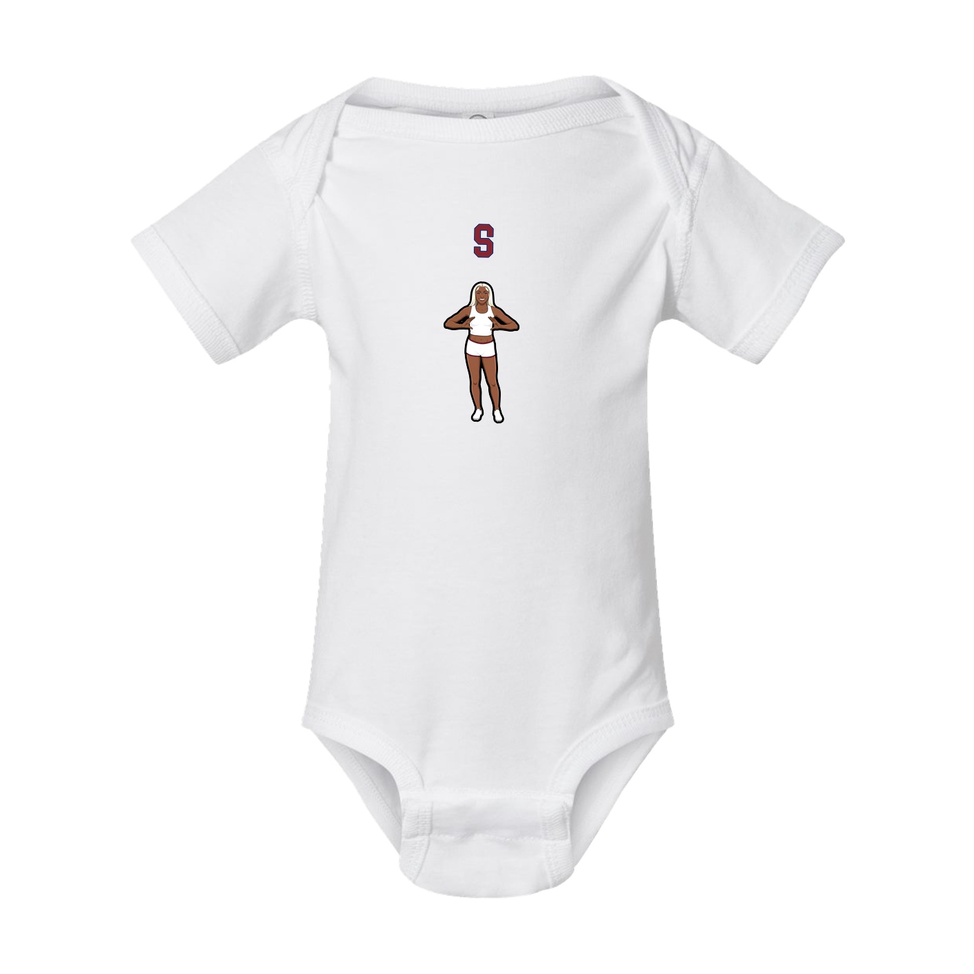 Baby Onesie — Shirsey Arch in White