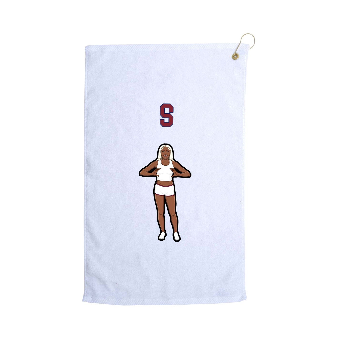 Golf Towel — Shirsey Arch in White