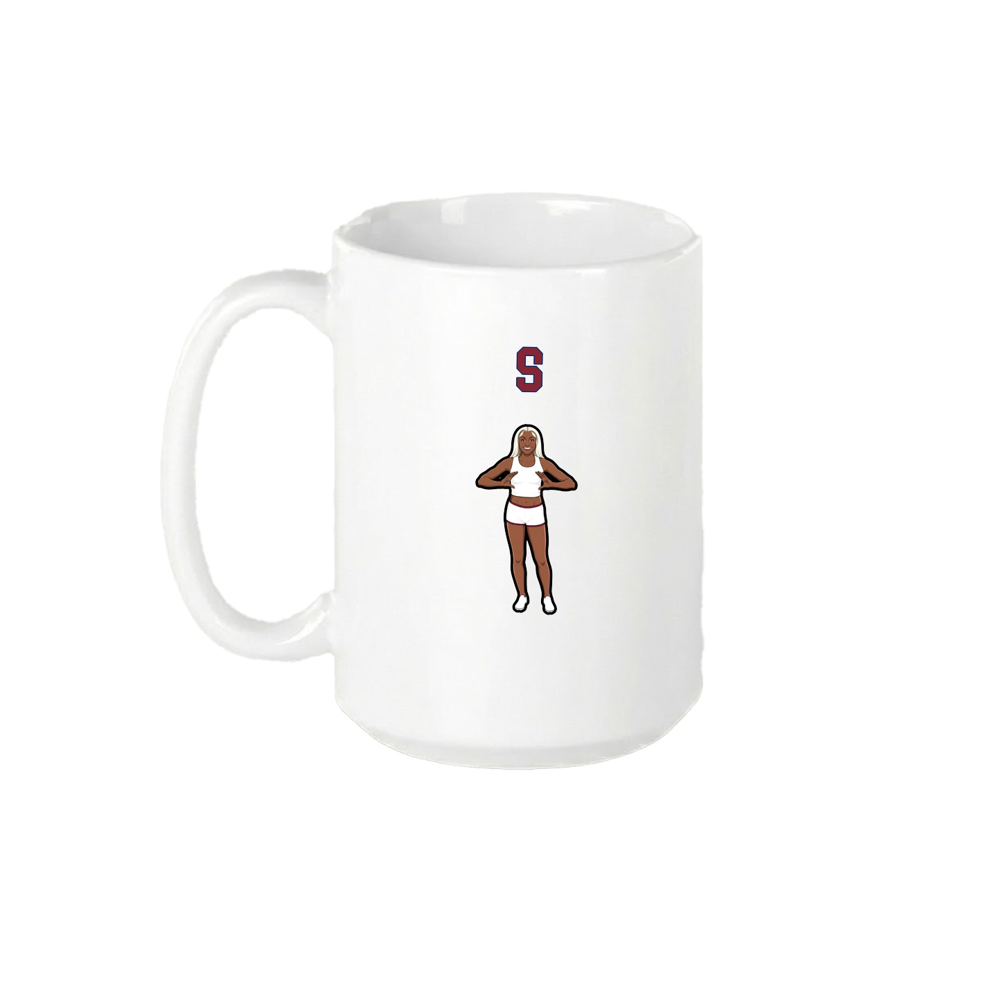 15oz Coffee Mug — Shirsey Arch in White