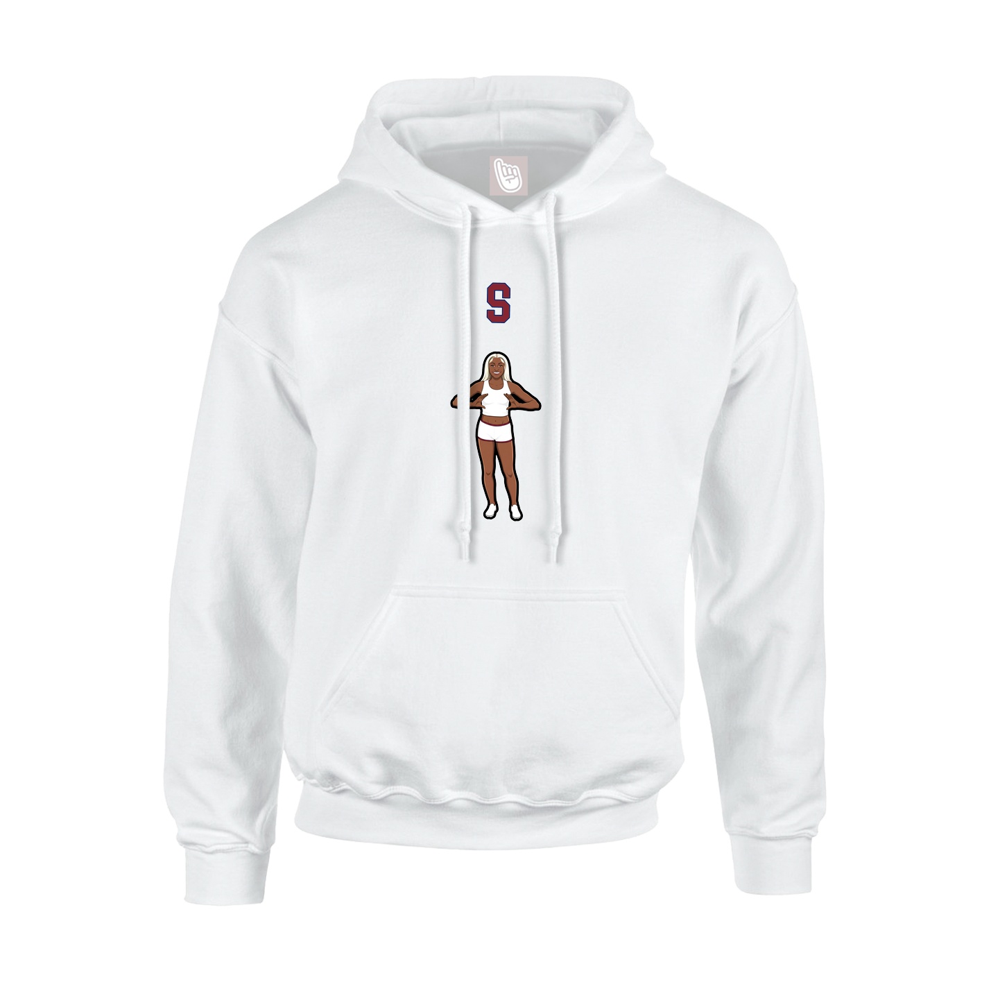 Hoodie — Shirsey Arch in White