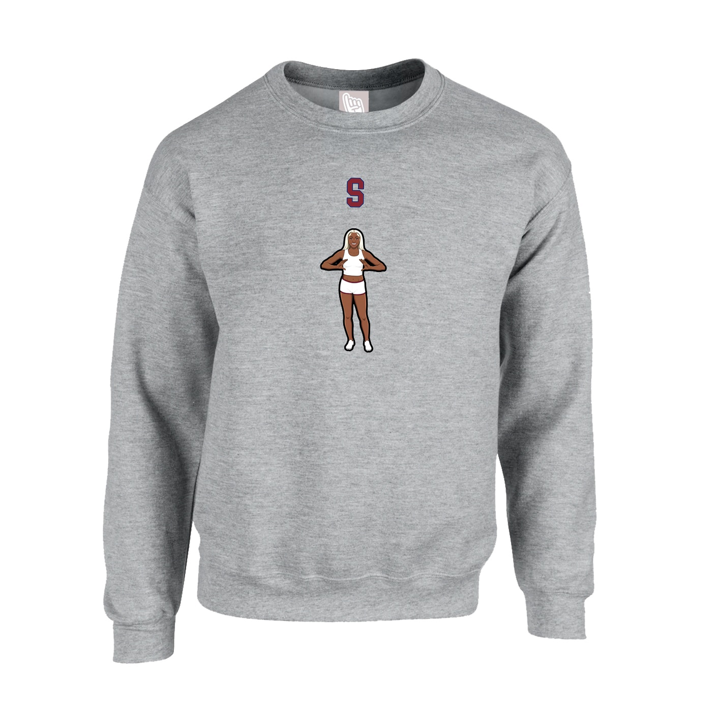 Fleece Crew — Shirsey Arch in Grey