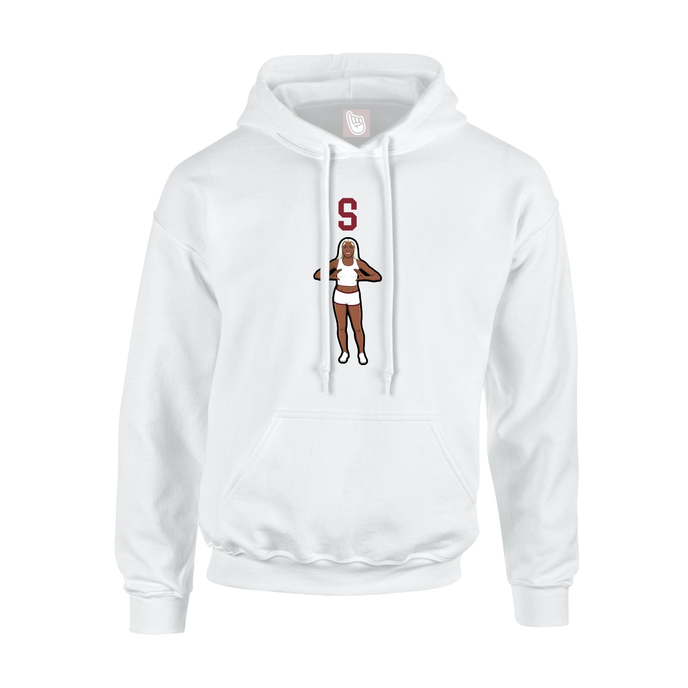 Hoodie — Shirsey in White