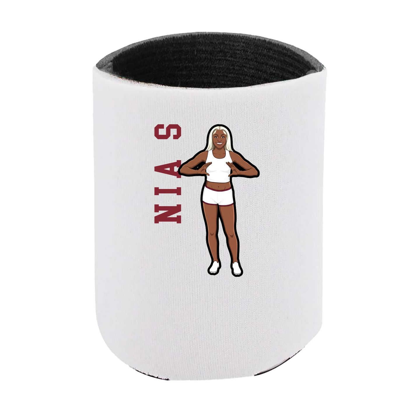 Can Holder — Name Vertical in White