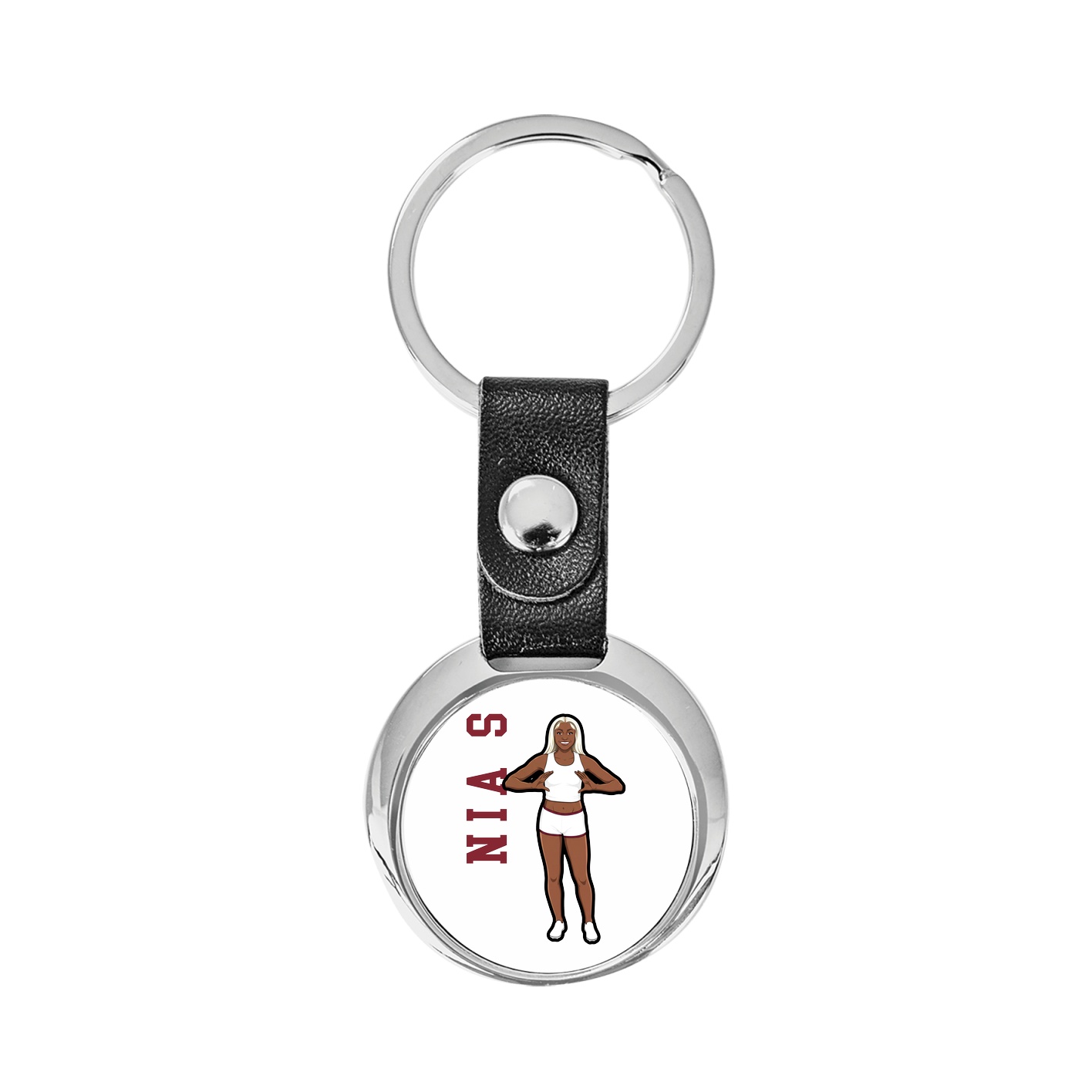 Key Chain — Name Vertical in Classic
