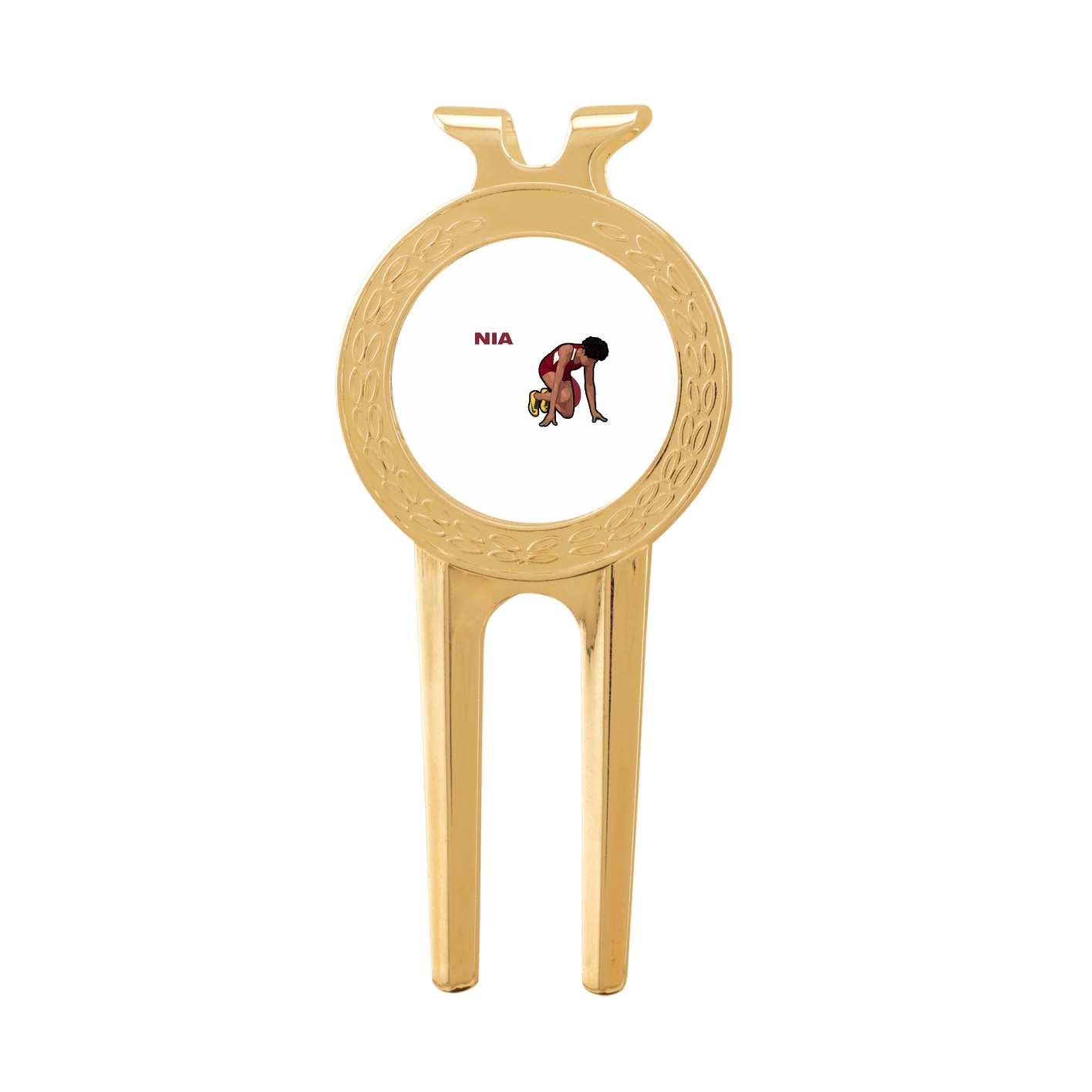 Divot Tool with Ball Marker — Player Name in Classic