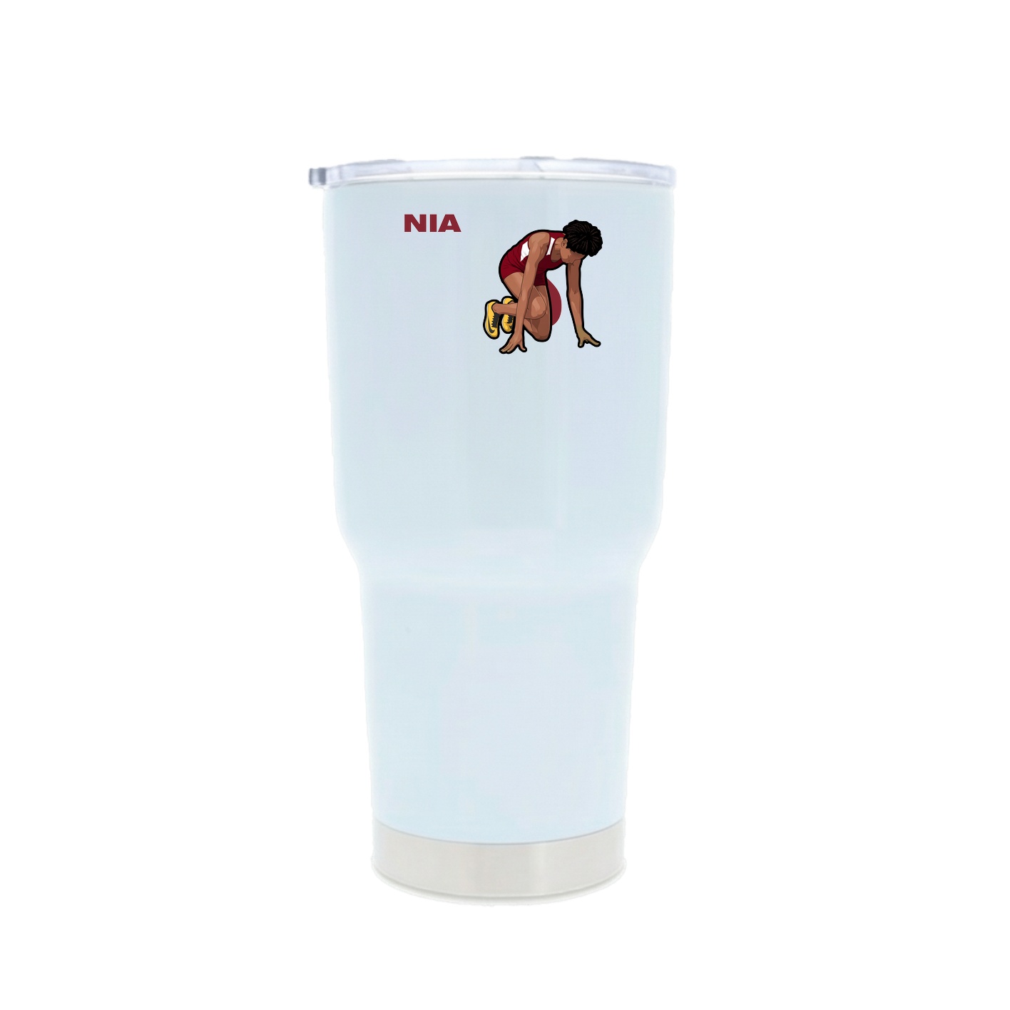 30oz Stainless Steel Tumbler — Player Name in White