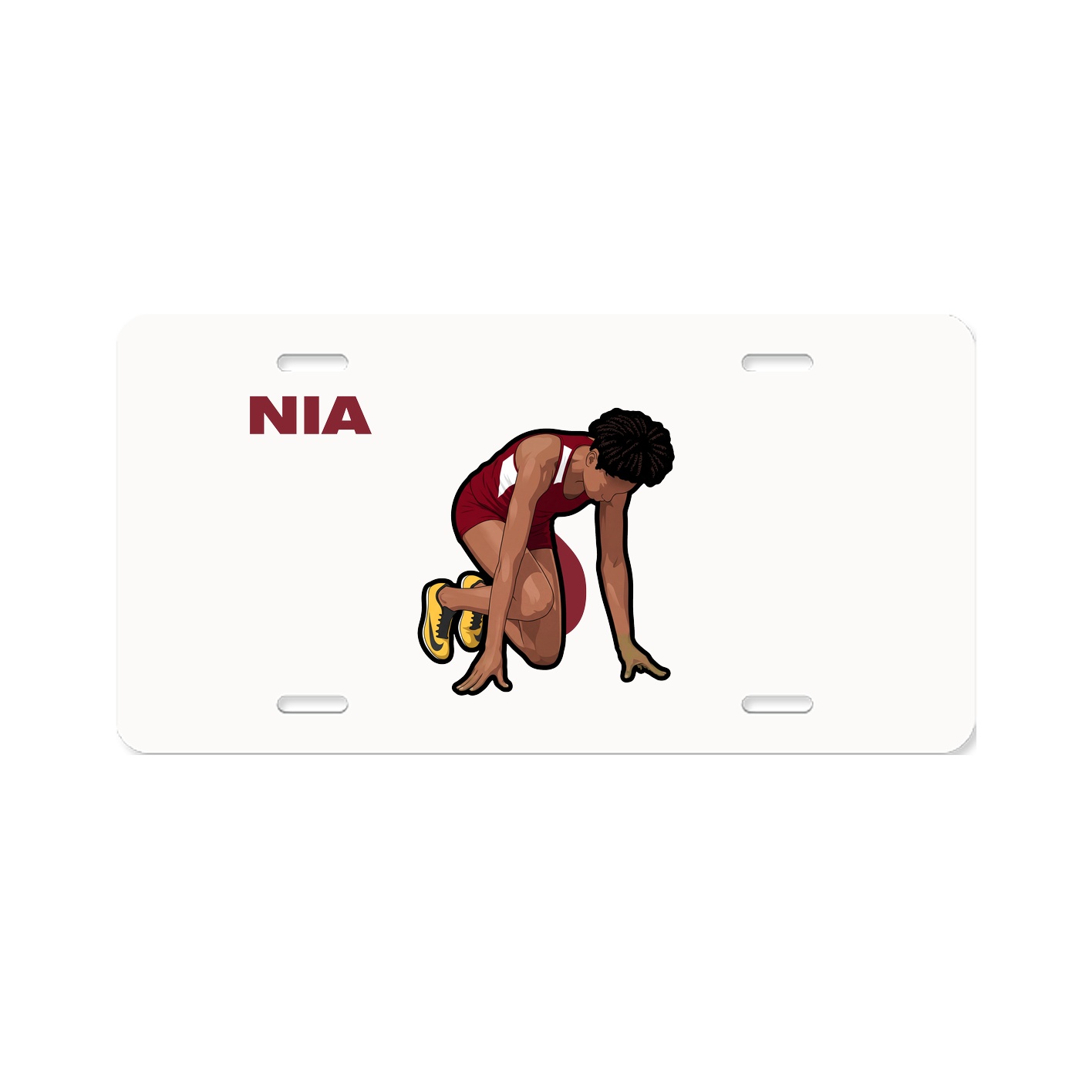 License Plate — Player Name in Classic