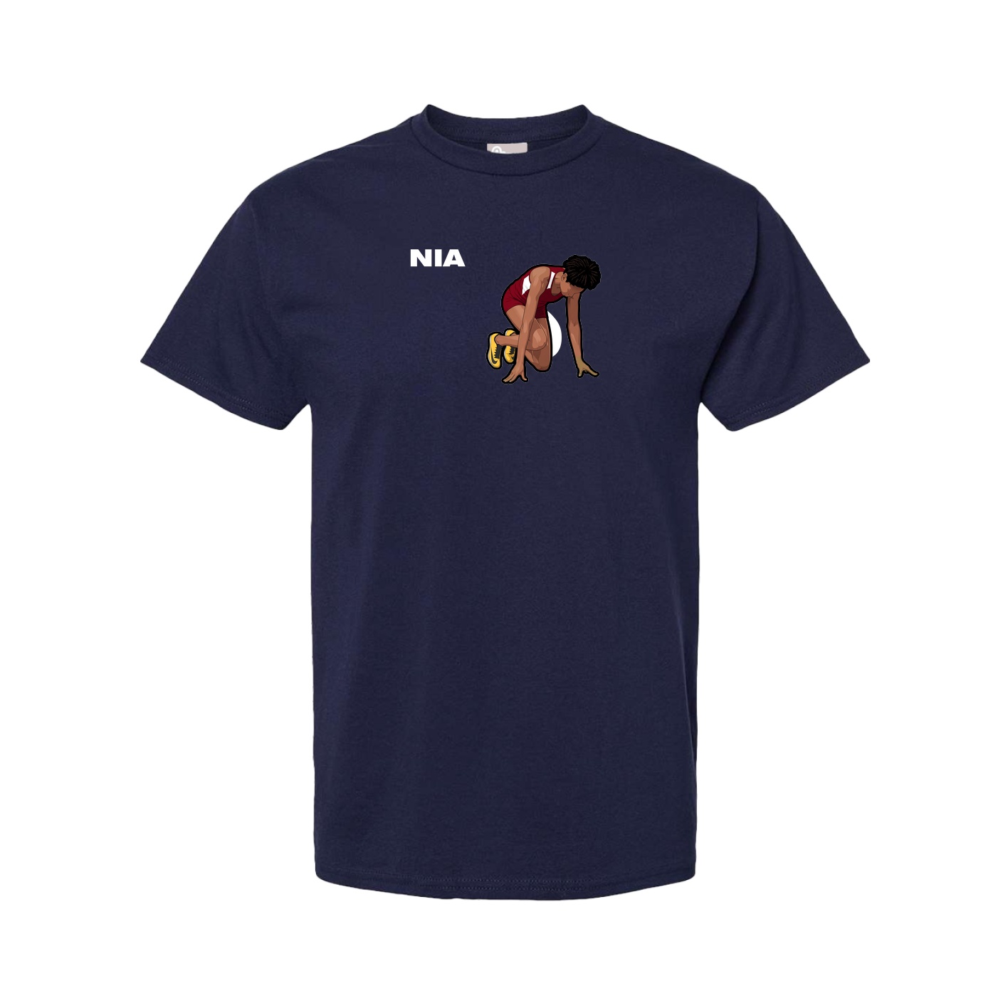 Tee — Player Name in Navy