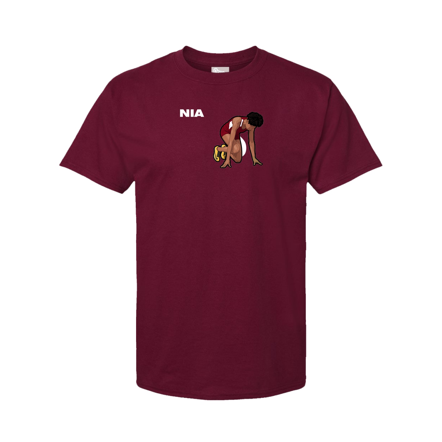 Youth Tee — Player Name in Cardinal