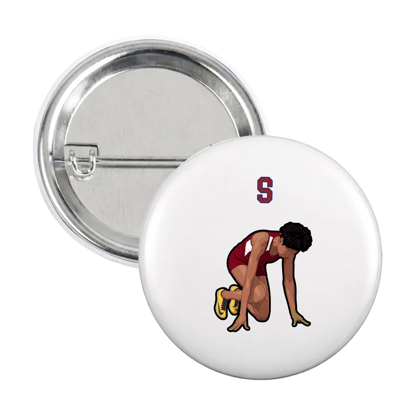 Game Day Button — Shirsey Arch in White