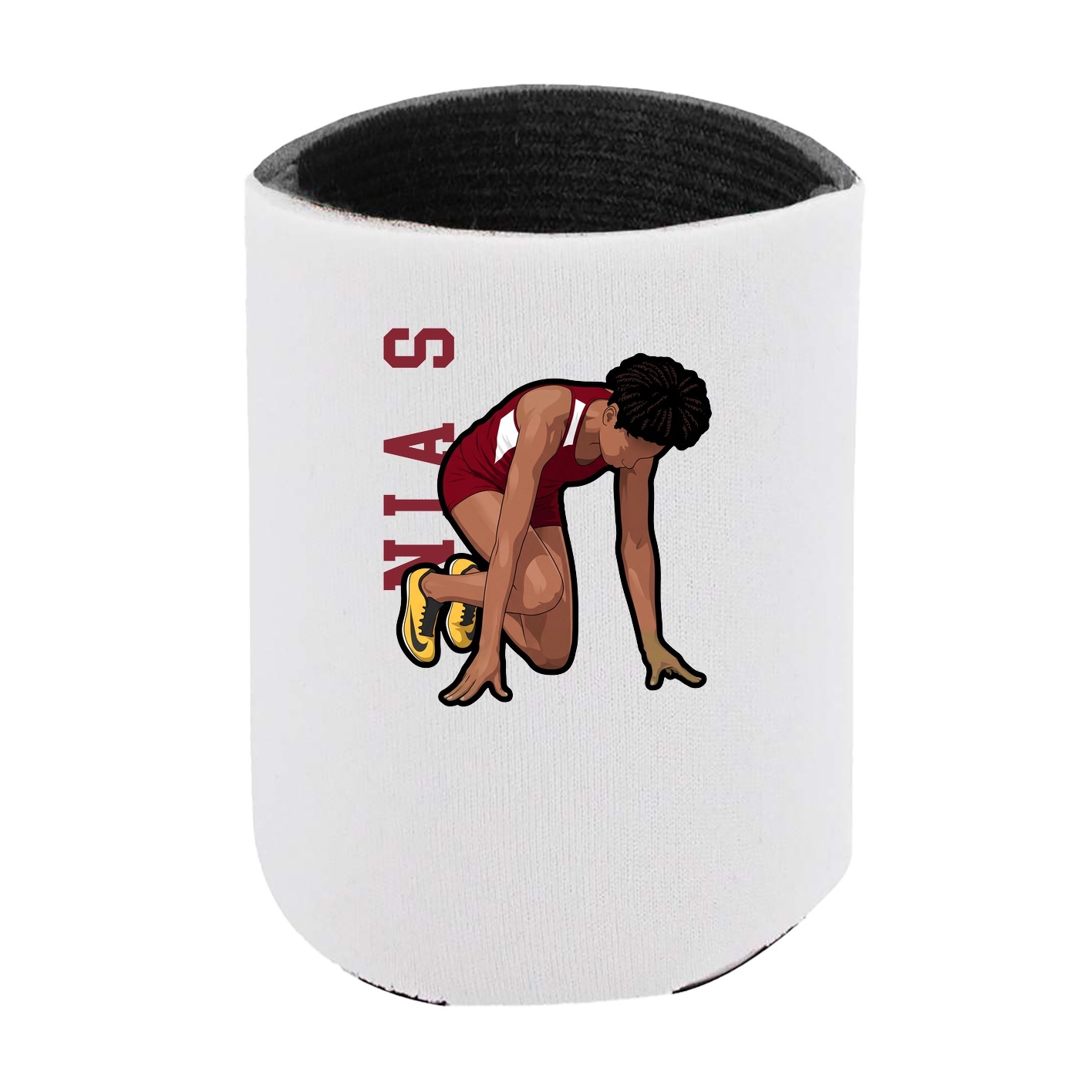 Can Holder — Name Vertical in White