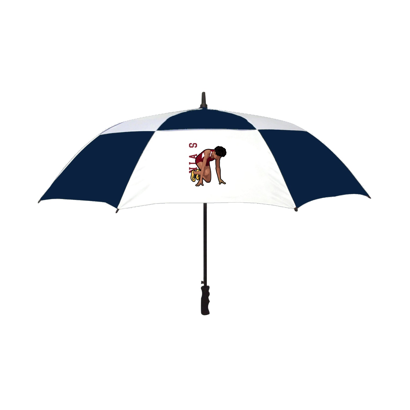 Golf Umbrella — Name Vertical in Navy