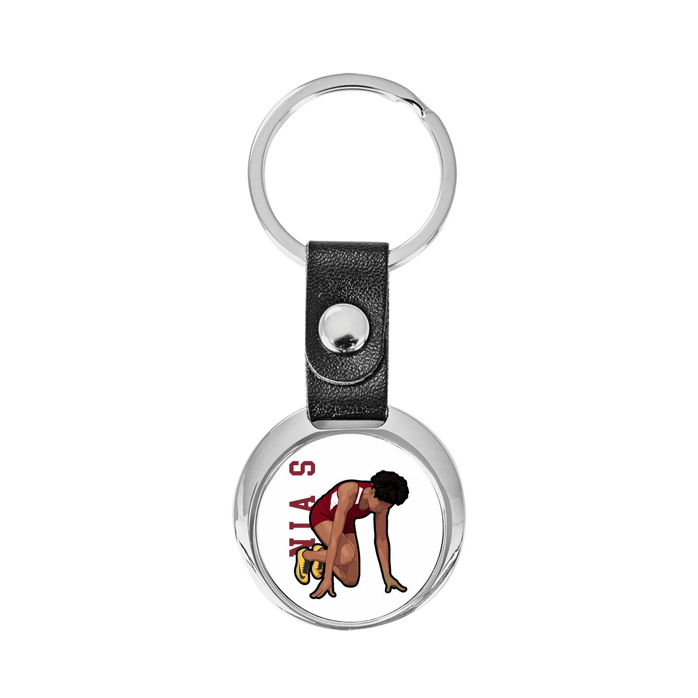 Key Chain — Name Vertical in Classic