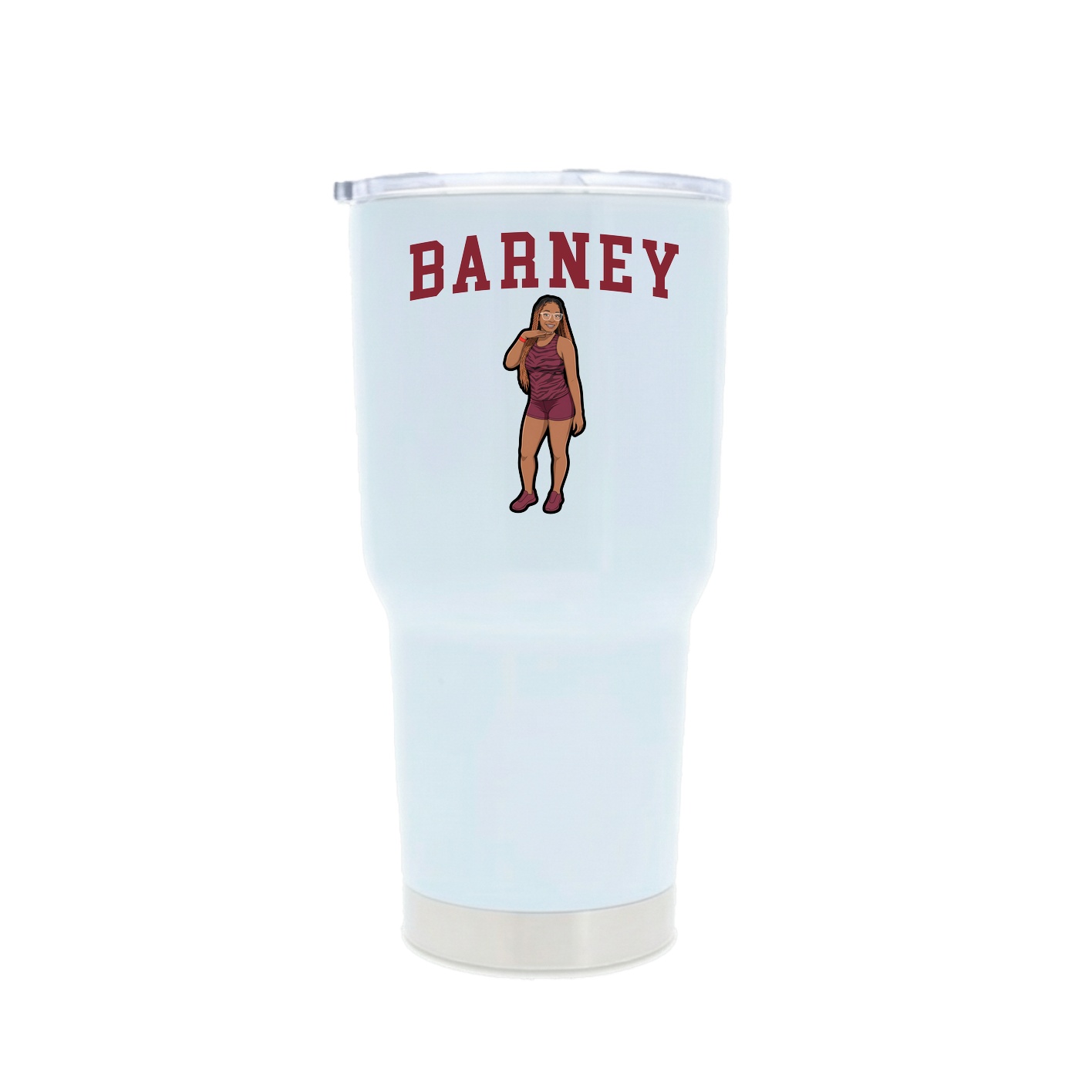 30oz Stainless Steel Tumbler — Shirsey in White