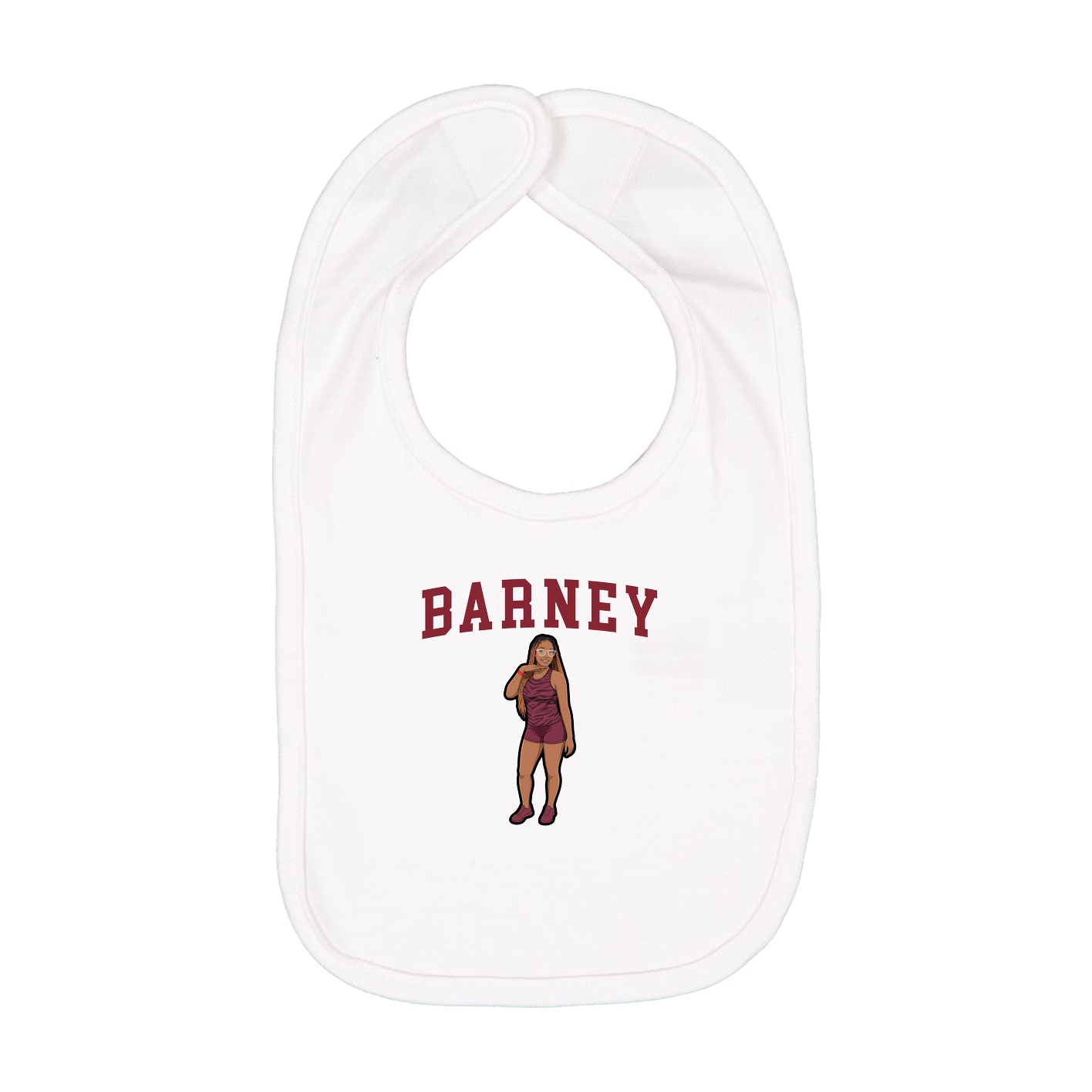Infant Bib — Shirsey in White