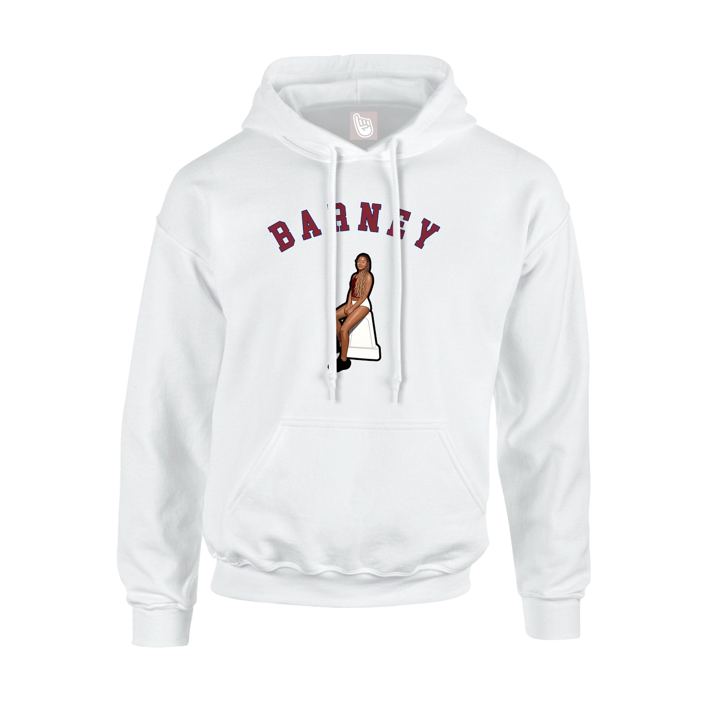 Youth Hoodie — Shirsey Arch in White