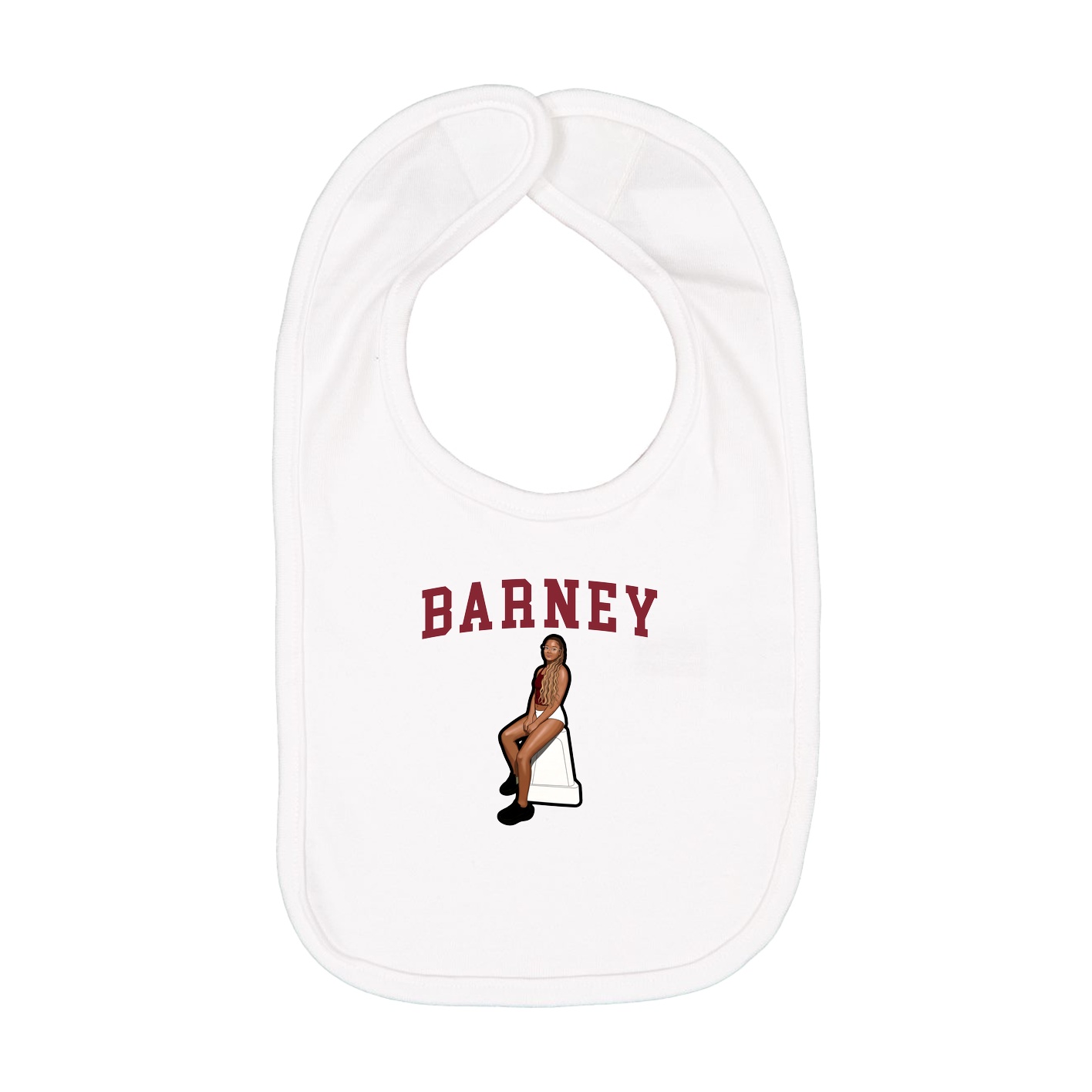 Infant Bib — Shirsey in White