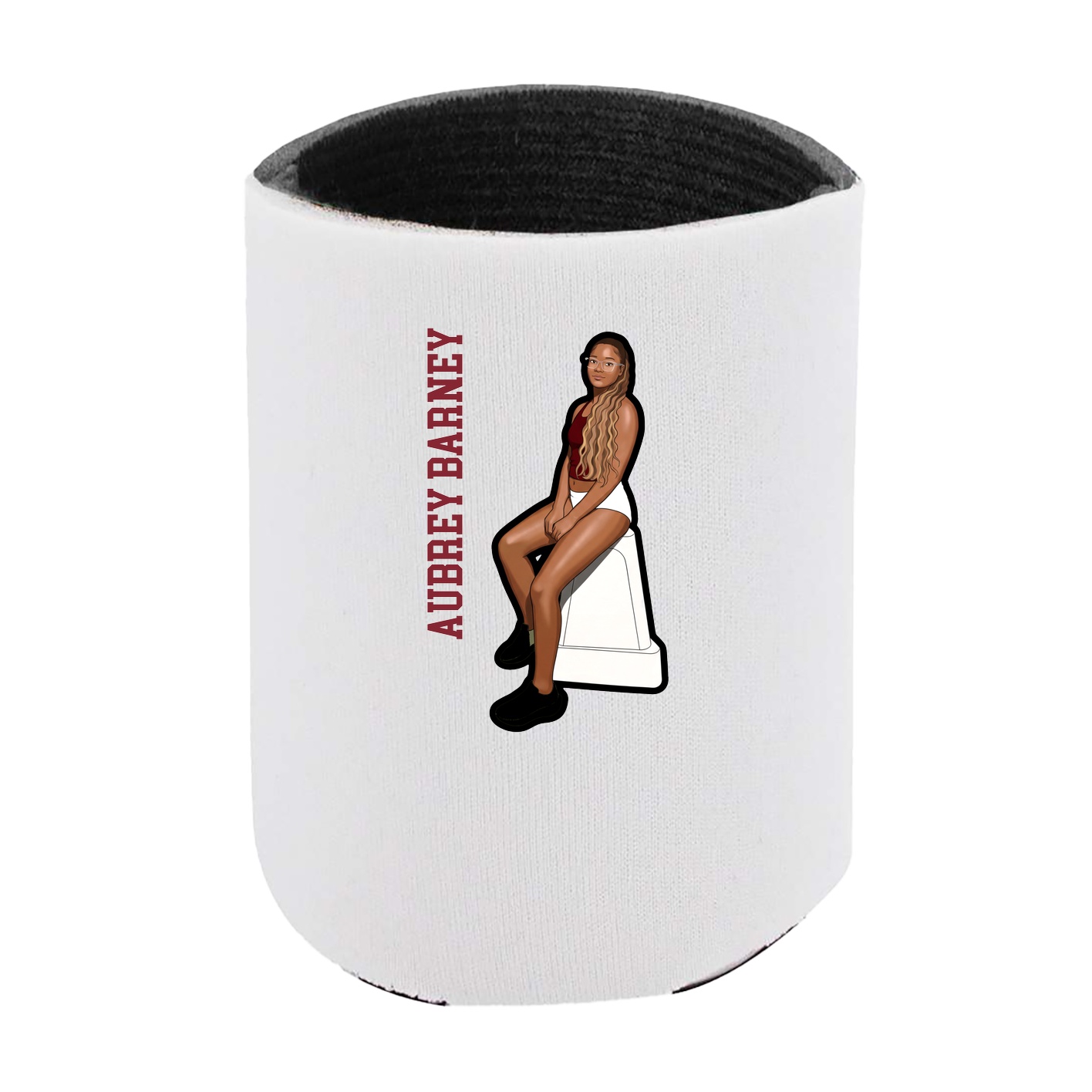 Can Holder — Name Vertical in White