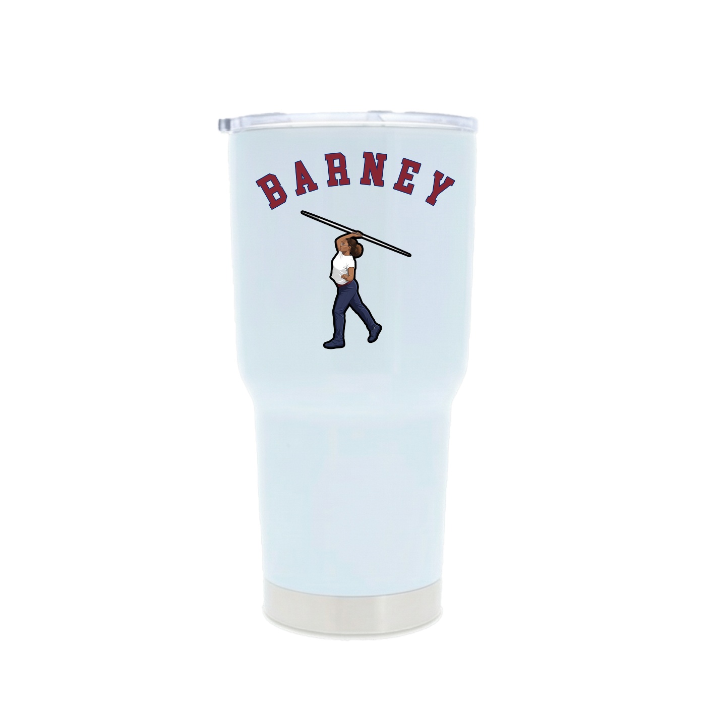 30oz Stainless Steel Tumbler — Shirsey Arch in White