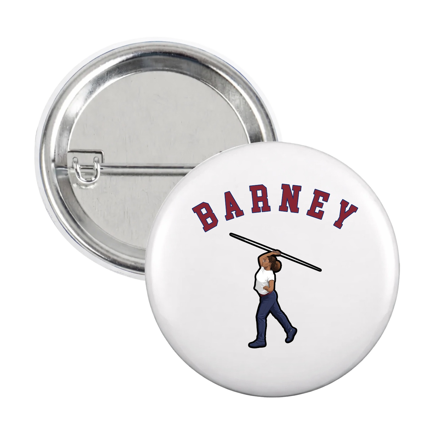 Game Day Button — Shirsey Arch in White