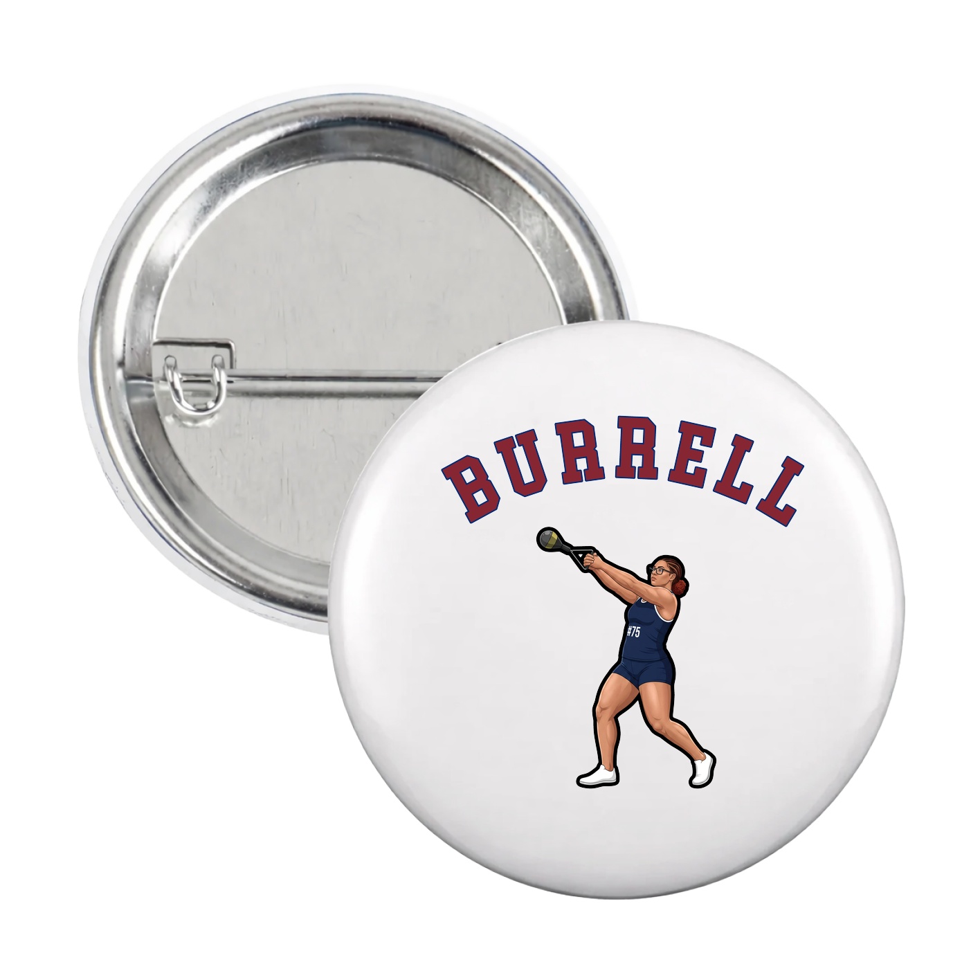 Game Day Button — Shirsey Arch in White
