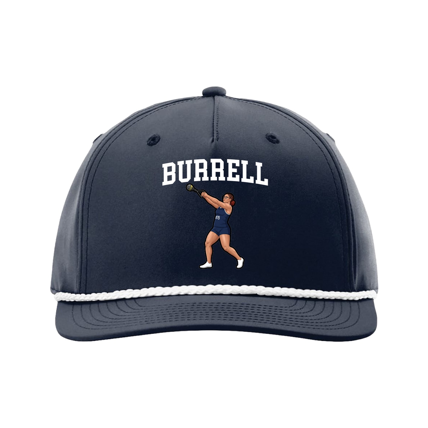 Five-Panel Classic Rope Cap — Shirsey in Navy
