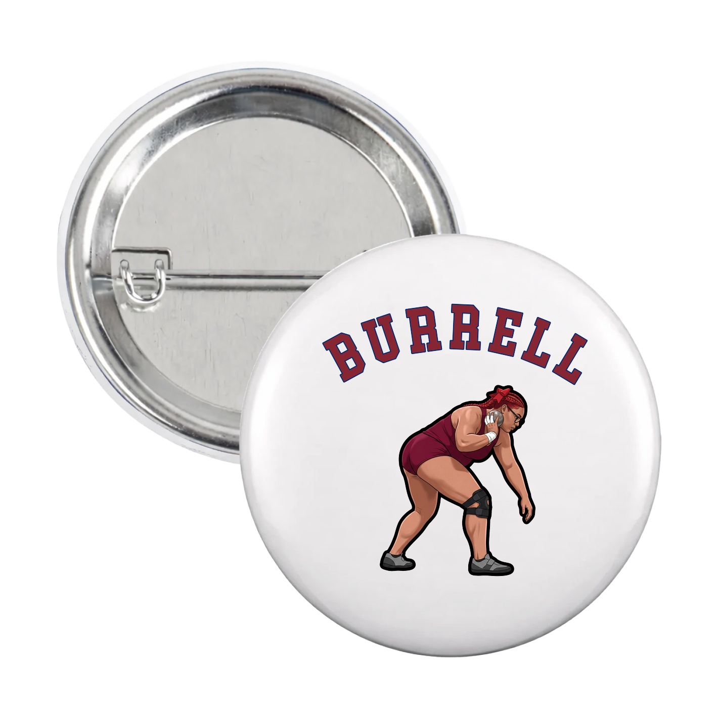 Game Day Button — Shirsey Arch in White