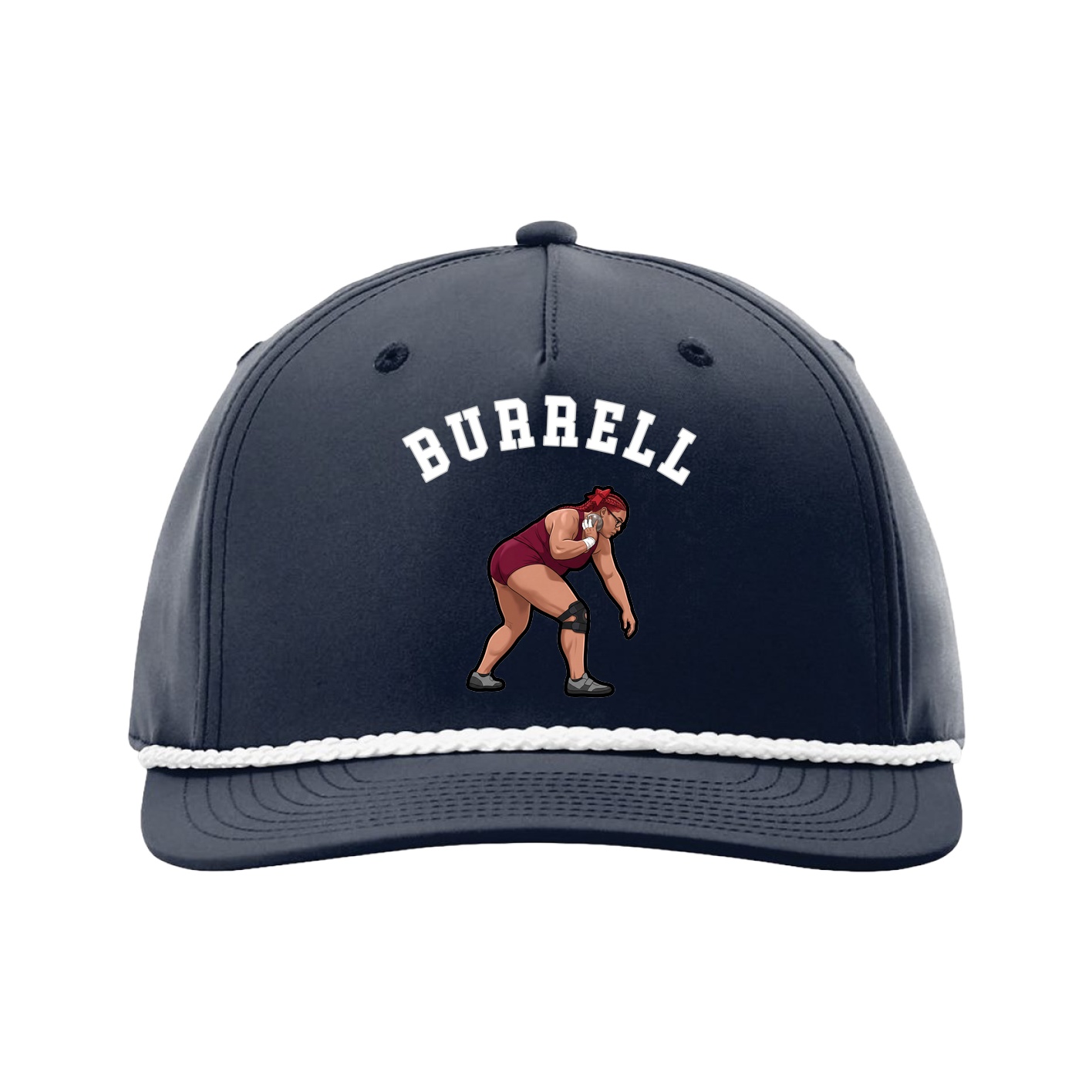 Five-Panel Classic Rope Cap — Shirsey Arch in Navy