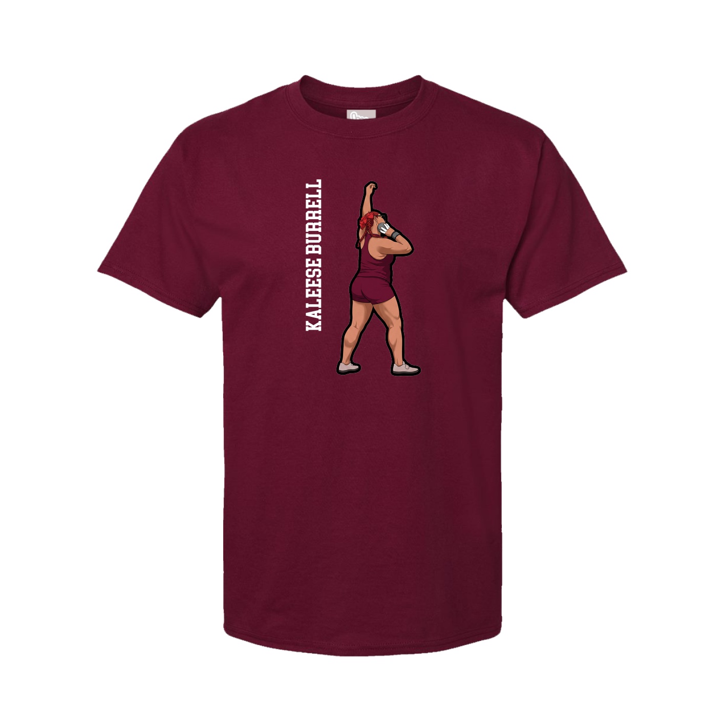 Tee — Name Vertical in Cardinal