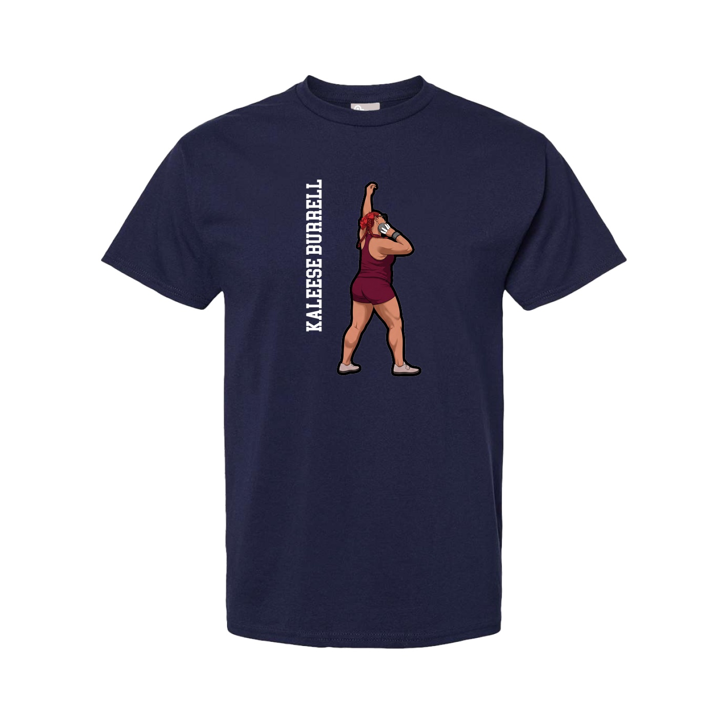 Youth Tee — Name Vertical in Navy